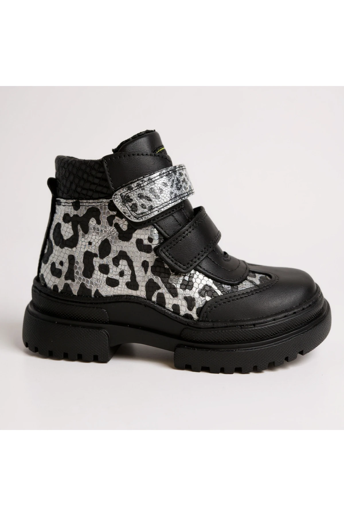 Hakiki Deri Zebra Desen Ortopedik Kız Çocuk Botu