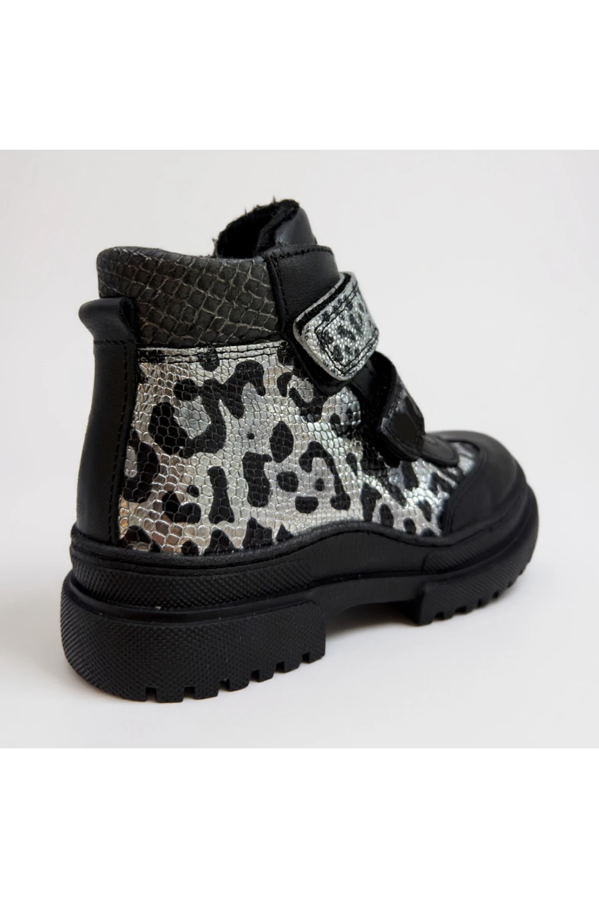 Hakiki Deri Zebra Desen Ortopedik Kız Çocuk Botu