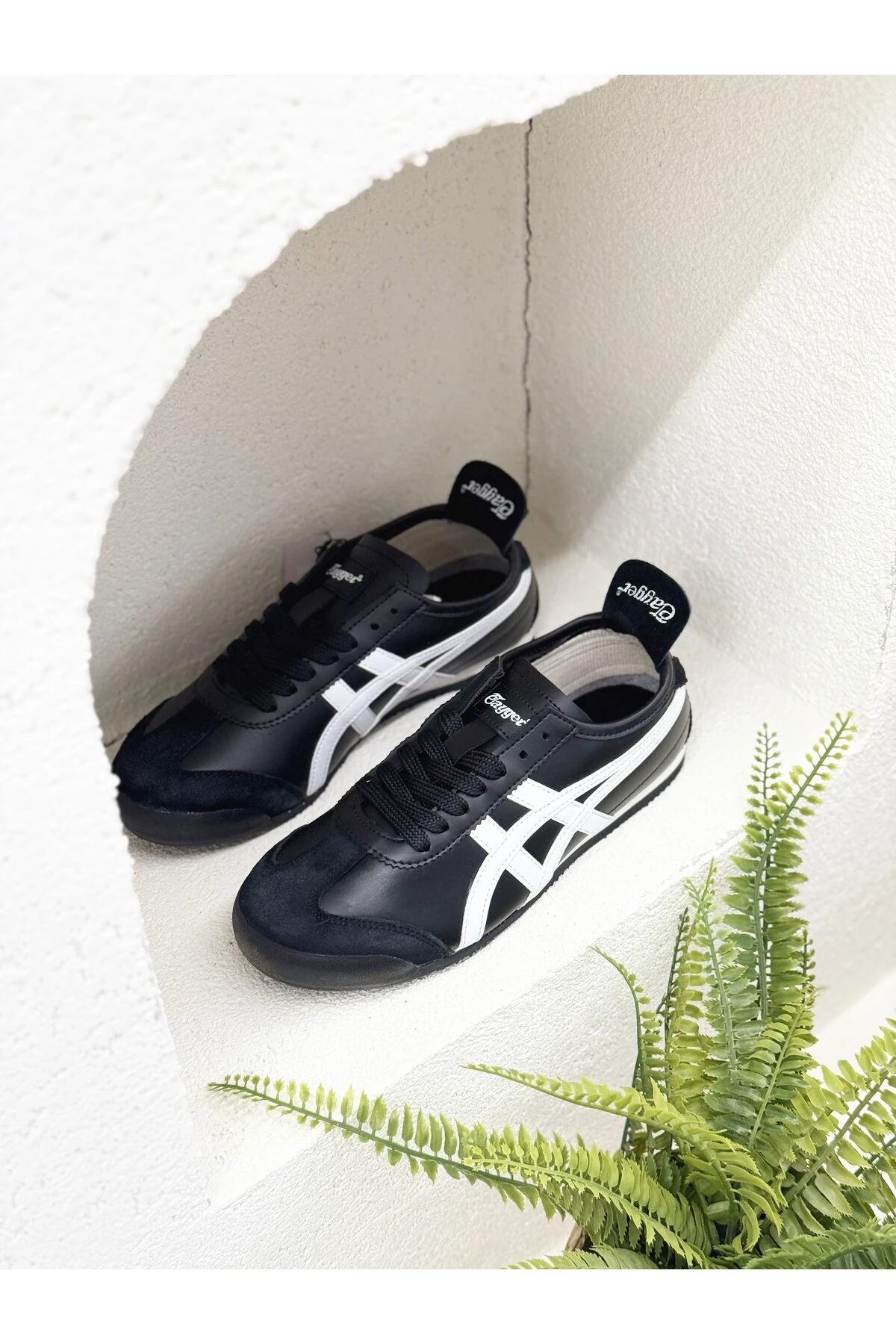 E E-3226 Hakiki Deri Düz Taban Sneaker Spor Ayakkabı Unısex