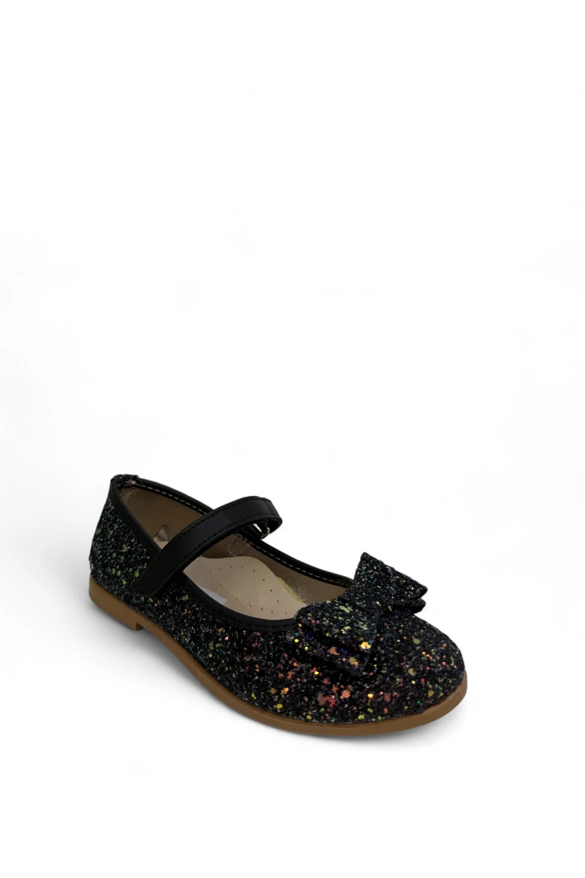 Çocuk Siyah Simli Babet