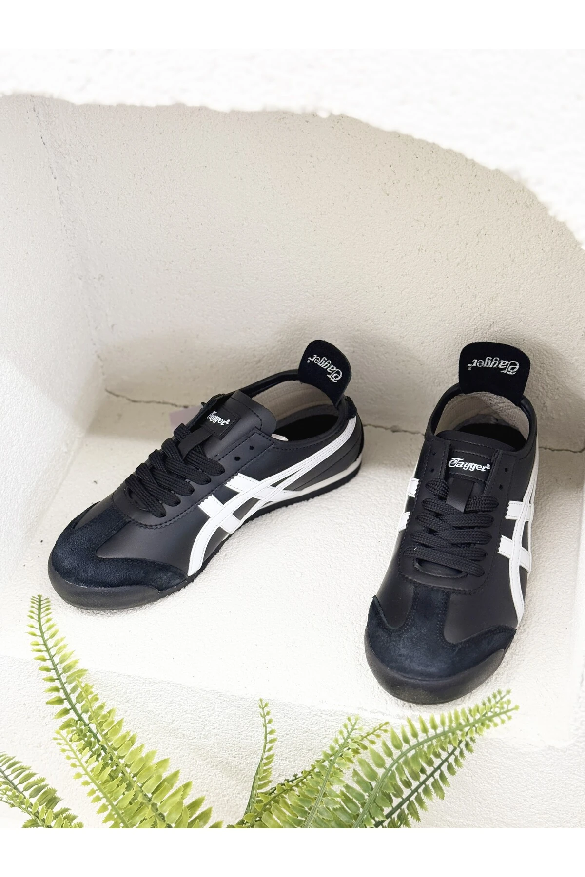 E E-3226 Hakiki Deri Düz Taban Sneaker Spor Ayakkabı Unısex