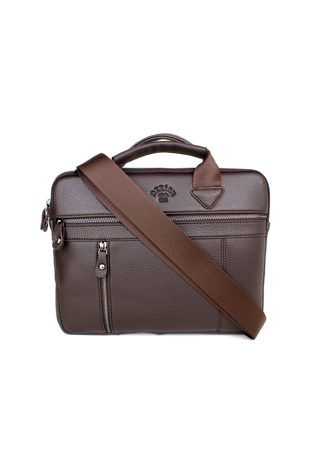 Küçük Boy Kahverengi Macbook 13” Ipad Air 5 Ve Notebook Tablet Çantası