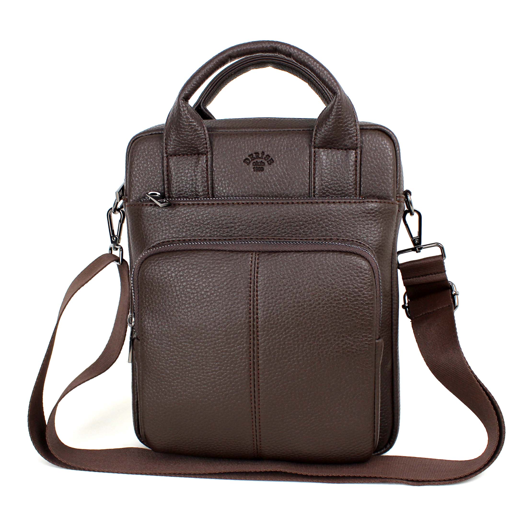 Erkek Omuz Askılı 11,5 İnç iPad, Tablet, Notebook ve Laptop Çantası - kahverengi̇