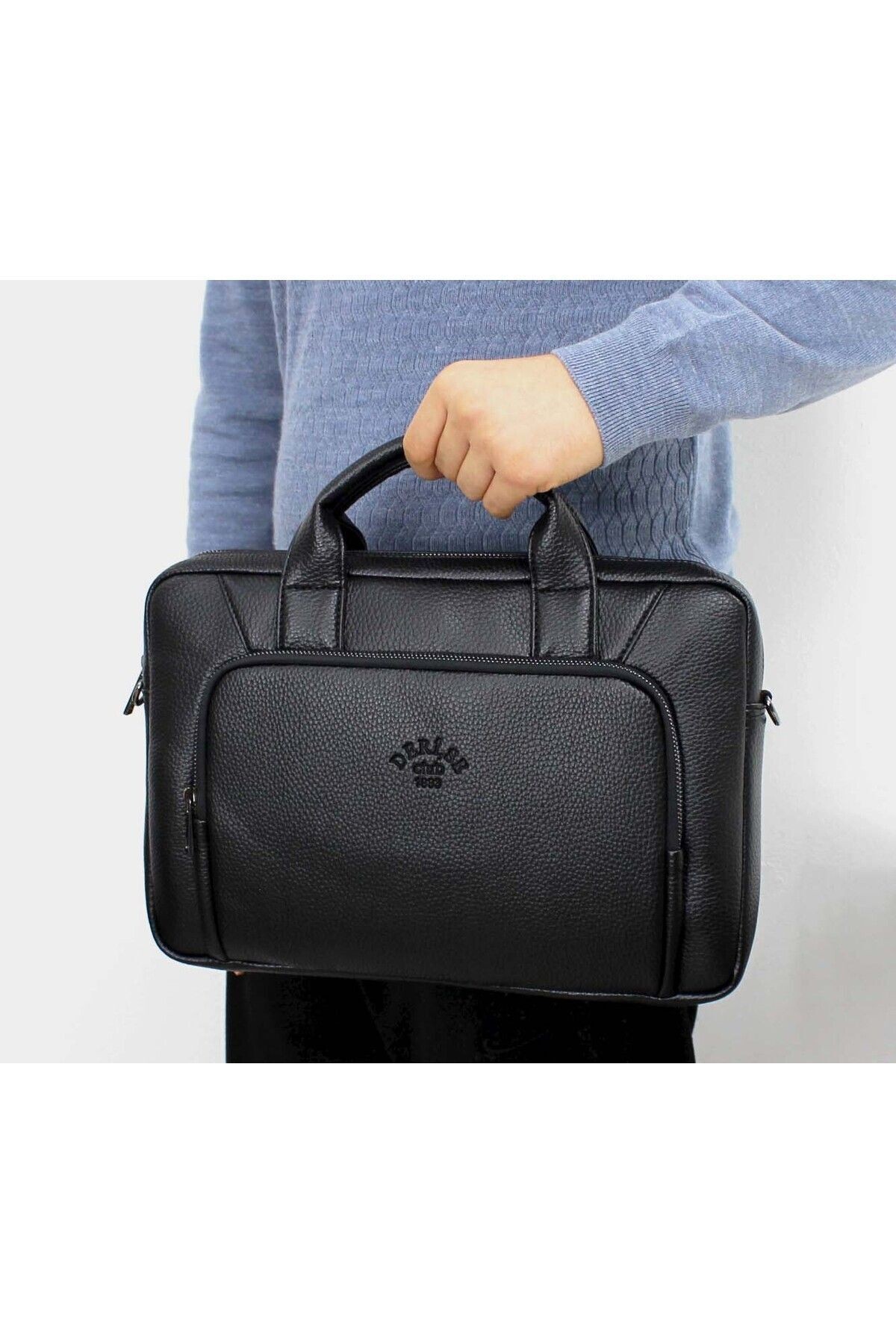 Unisex Kahverengi Dosya Tablet Notebook Çantası, 14 Inç Laptop Ve Evrak Çantası