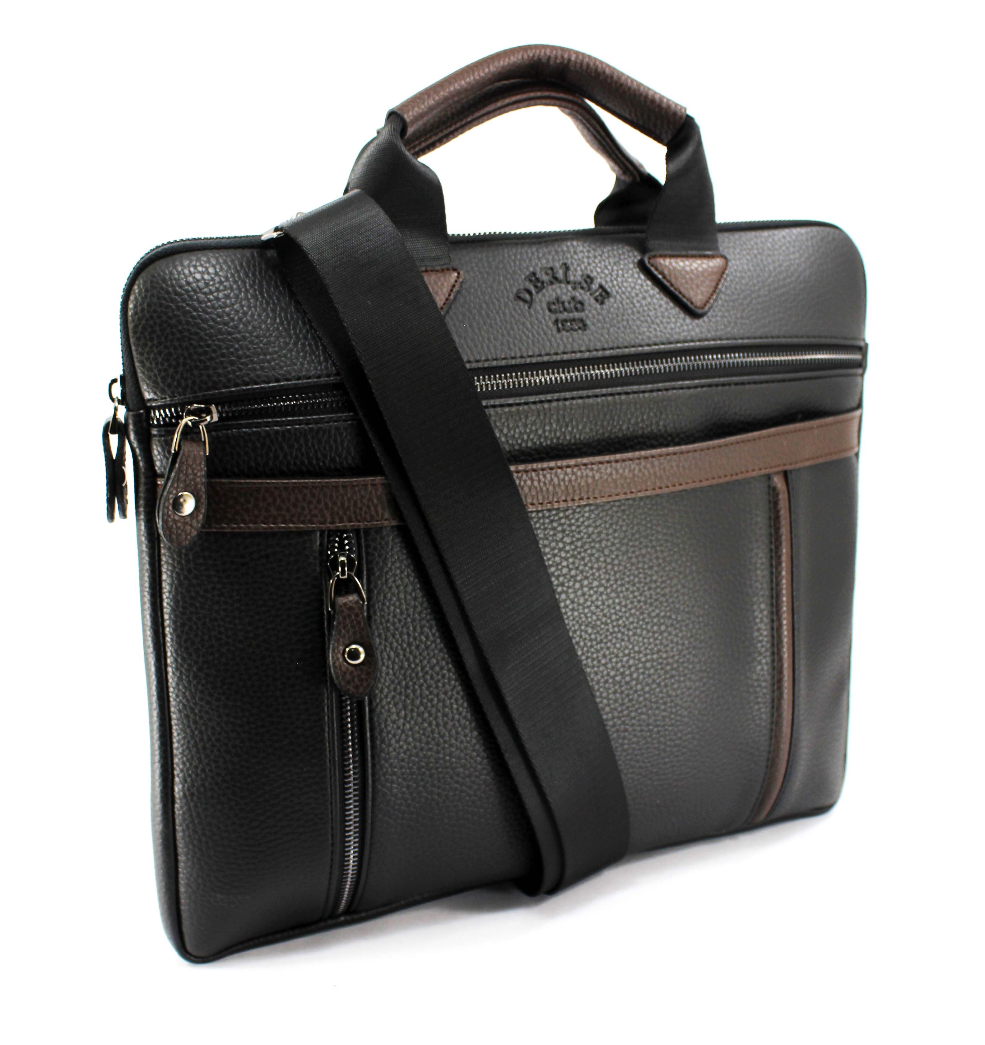 Unisex 13 & 14 İnç Omuz Askılı Evrak ve Laptop Çantası - siyah1