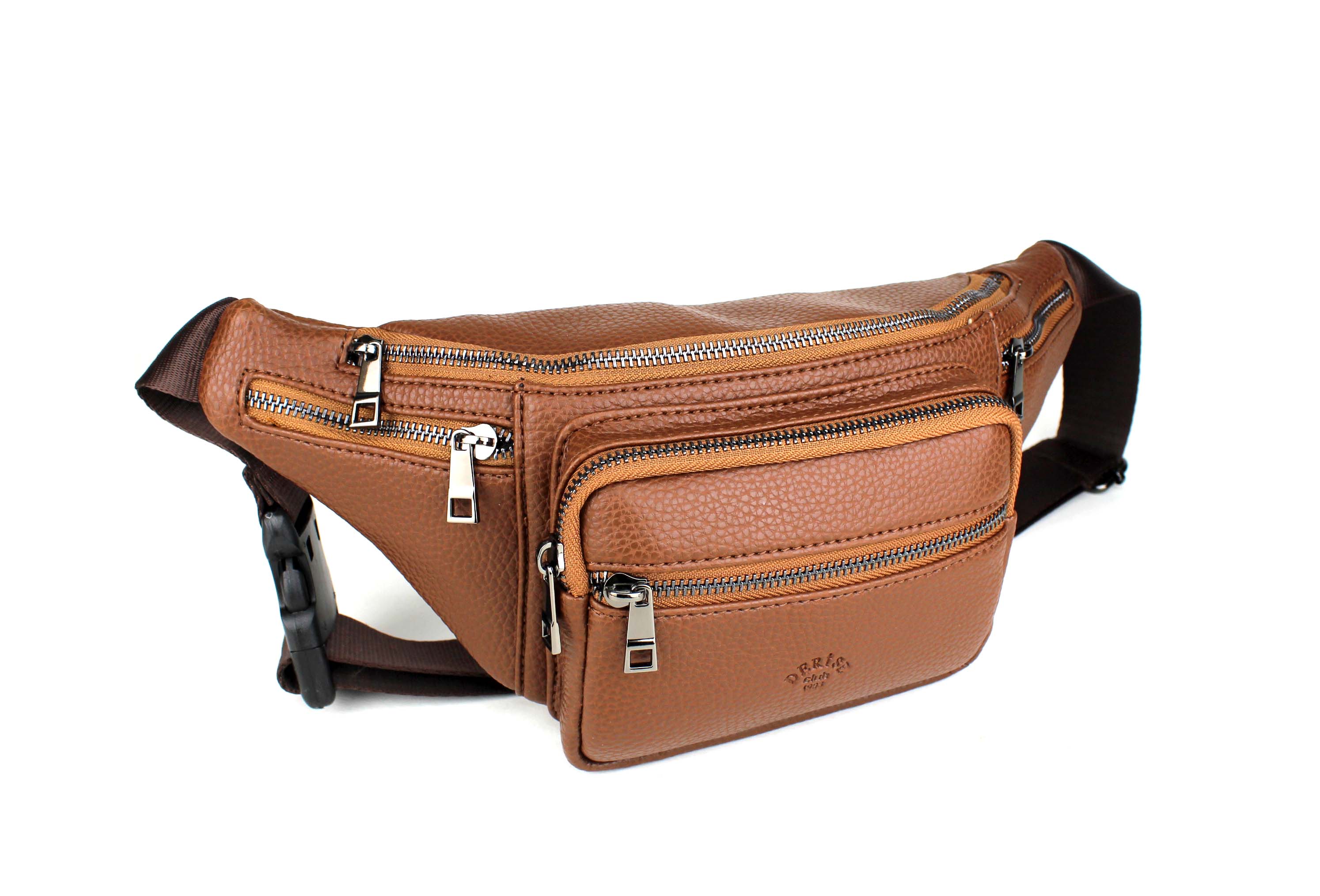 Erkek Çok Cepli Omuz Ve Bel Çantası - taba