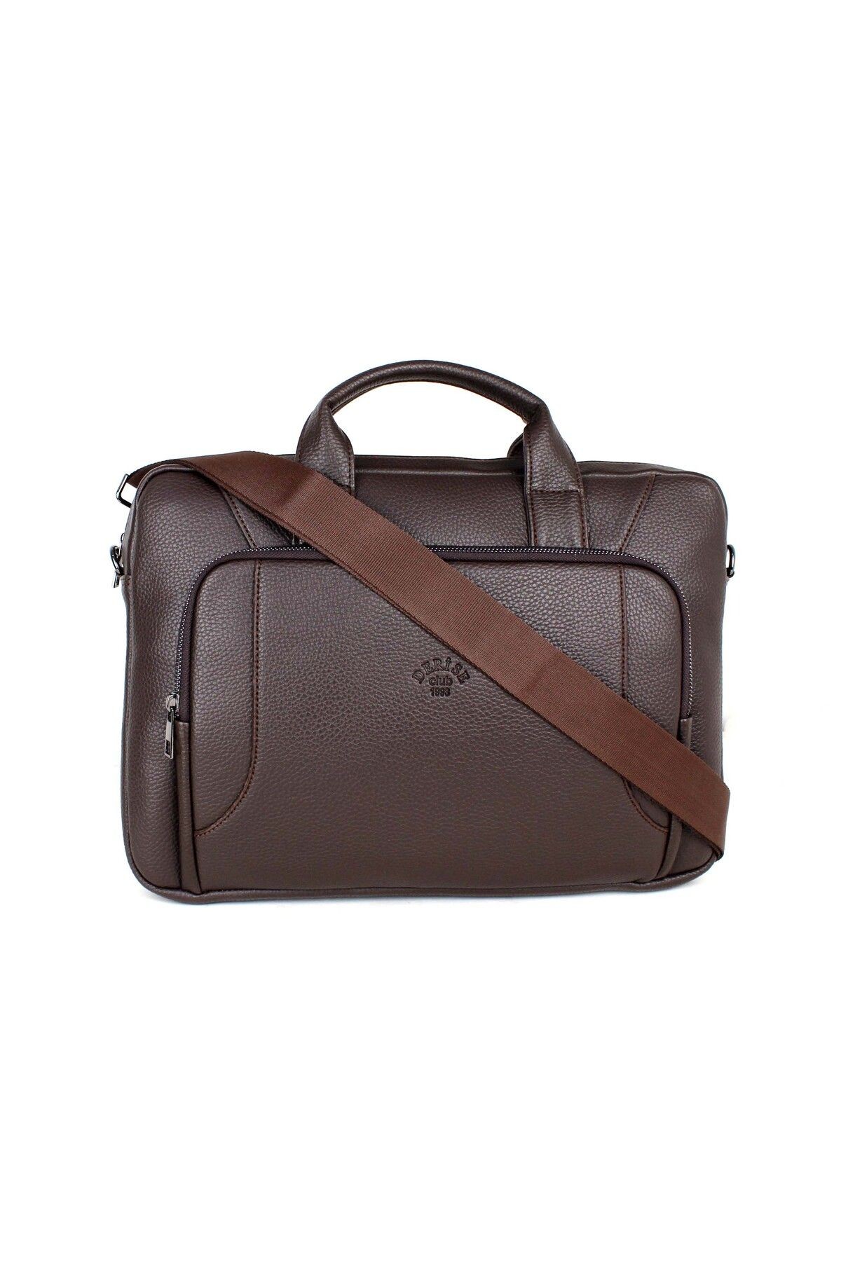 Unisex Kahverengi 15,6 Inç Evrak Ve Laptop Çantası
