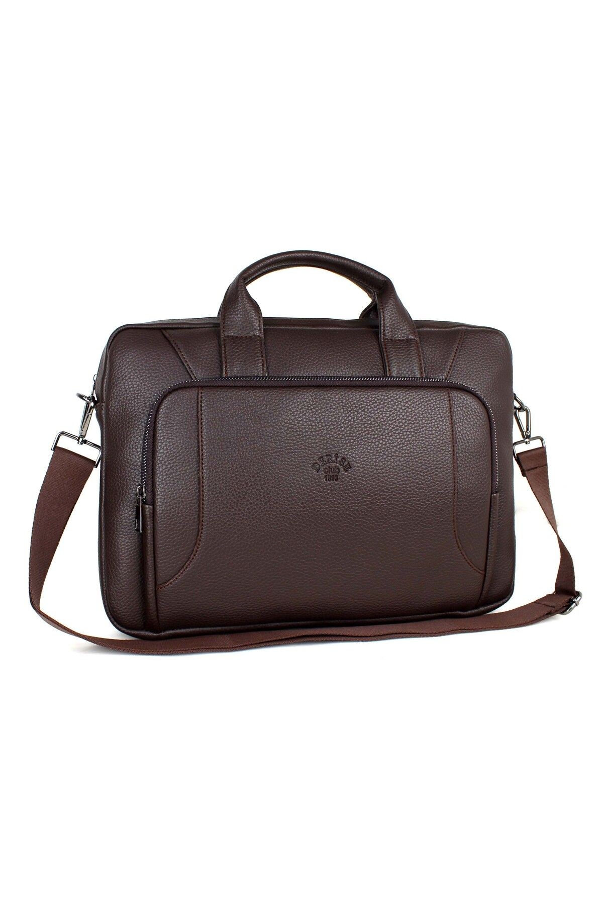 Unisex Kahverengi 15,6 Inç Evrak Ve Laptop Çantası