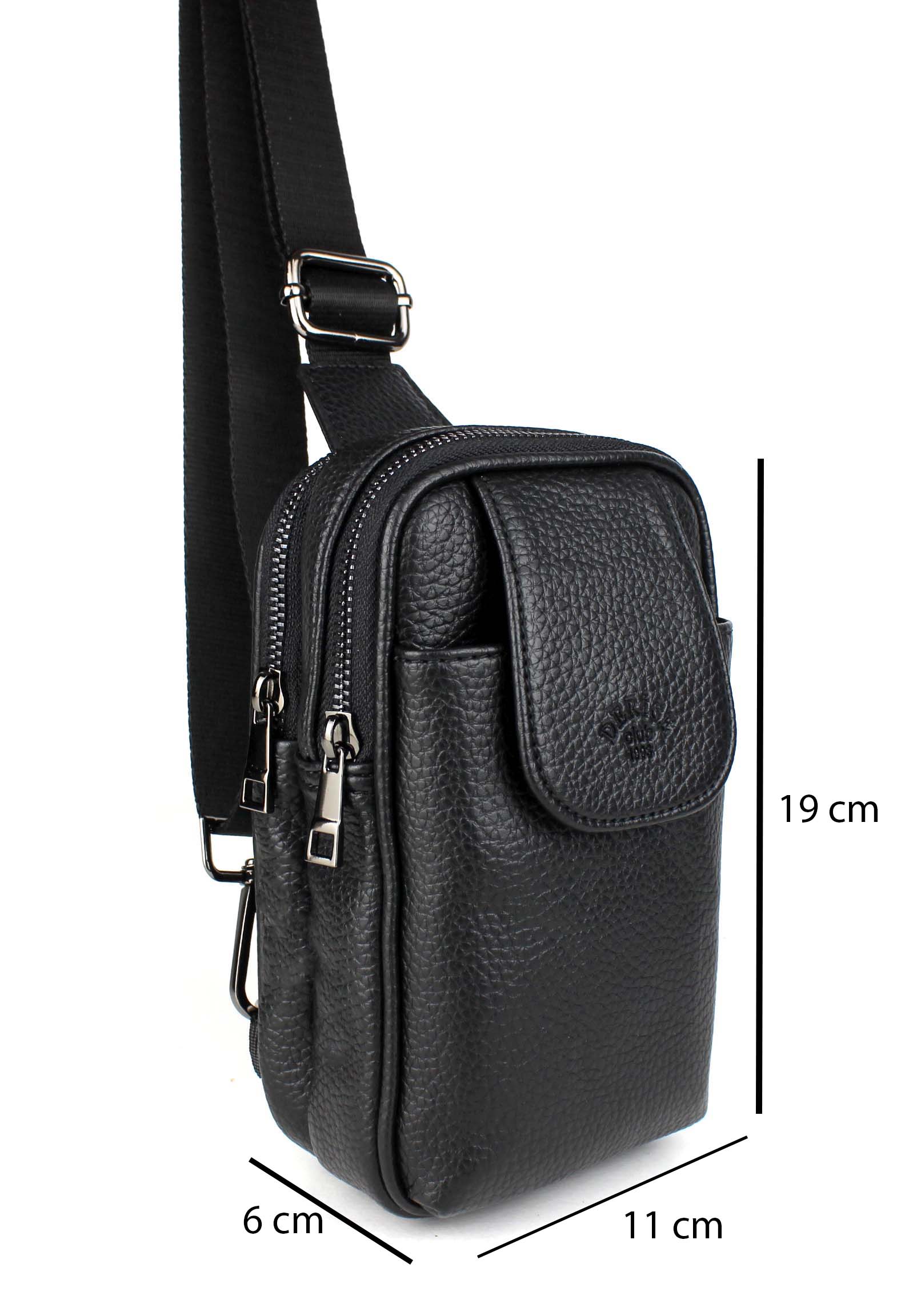 Erkek Suni Deri Lüks Kapaklı Omuz Çantası