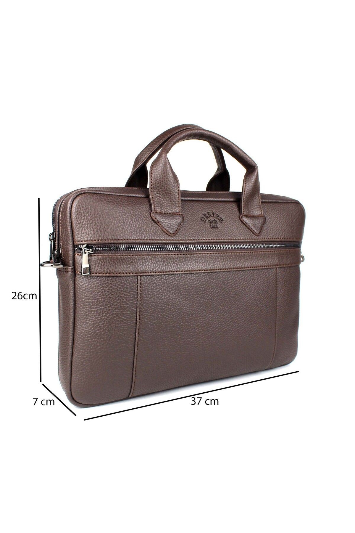Unisex Kahverengi Çok Bölmeli 14 inç Evrak Ve Laptop Çantası