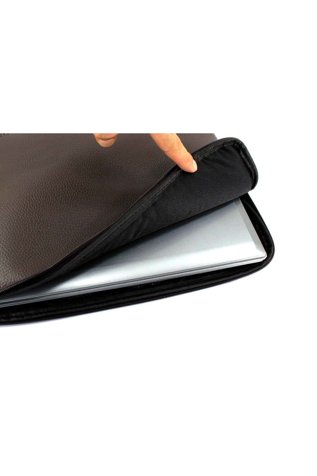 UNİSEX KAHVERENGİ BÜYÜK BOY 15,6 İNÇ UYUMLU LAPTOP KILIFI, EVRAK NOTEBOOK VE LAPTOP ÇANTASI