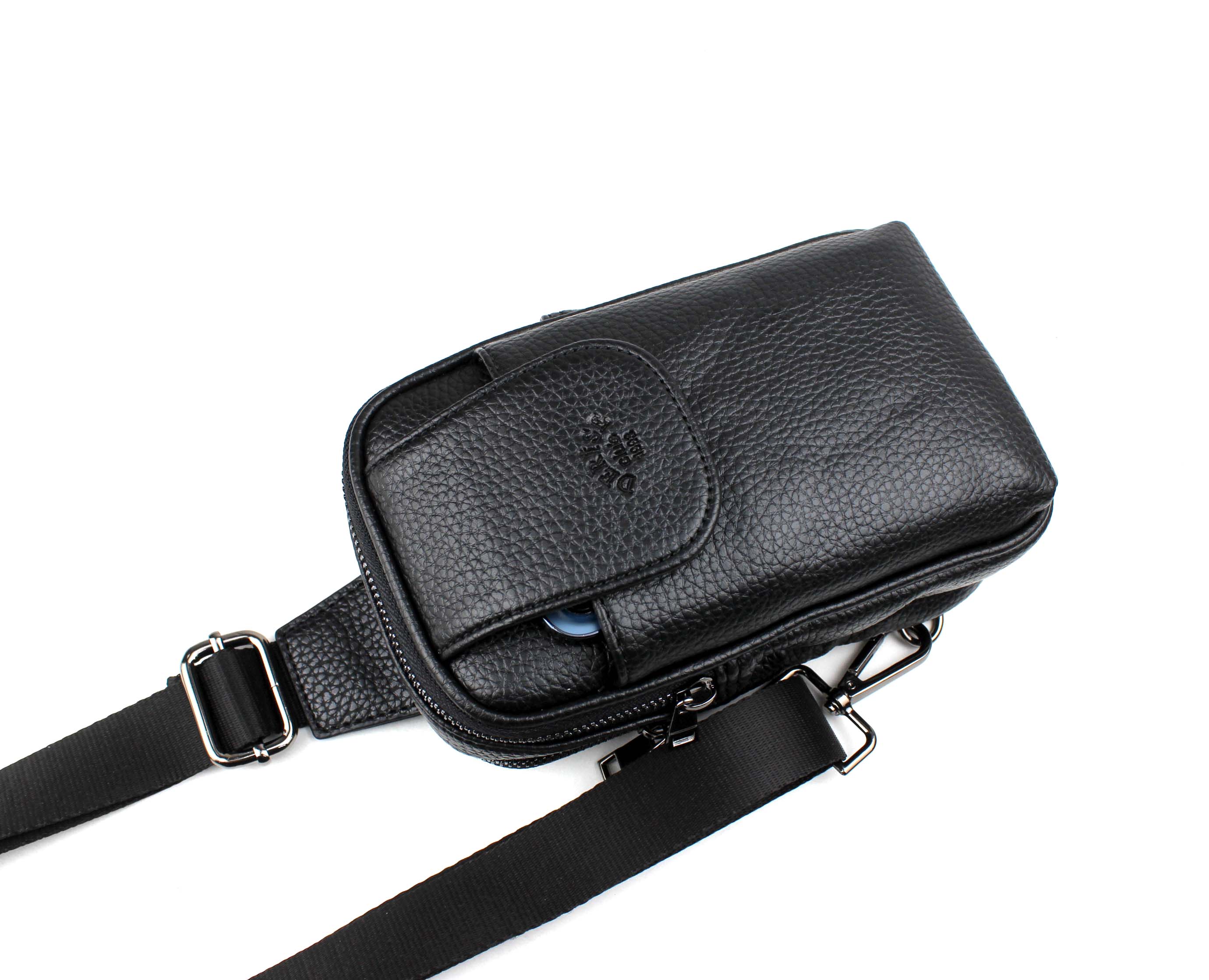 Erkek Suni Deri Lüks Kapaklı Omuz Çantası