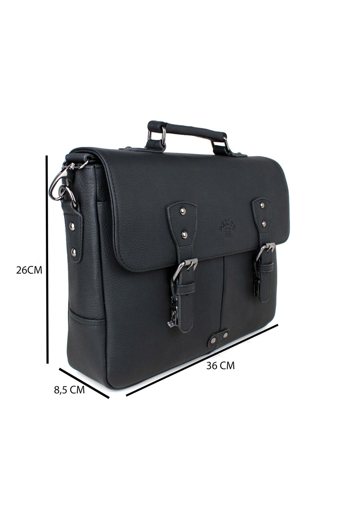 Erkek Crazy Kahverengi Hakiki Deri 13 inç Evrak ve Laptop Çantası