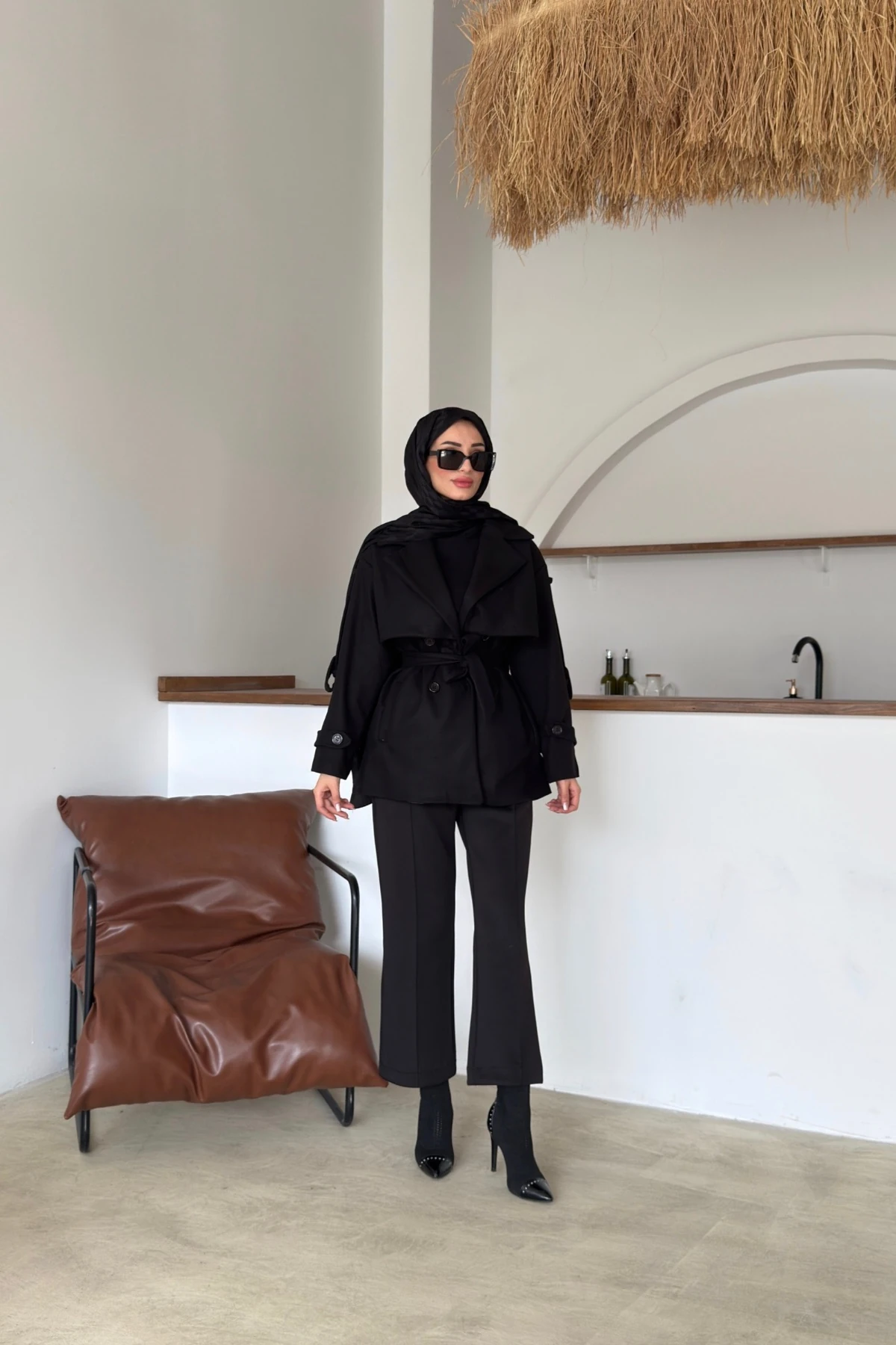 Aktan Kaşe Ceket | Siyah