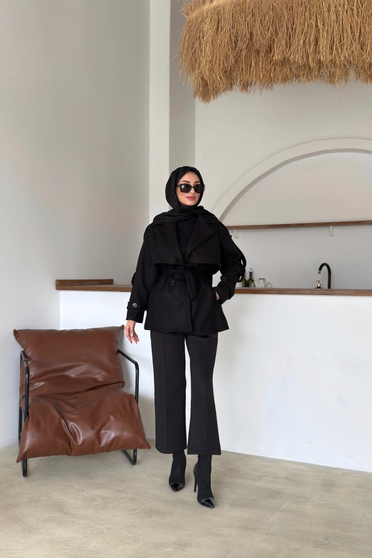 Aktan Kaşe Ceket | Siyah