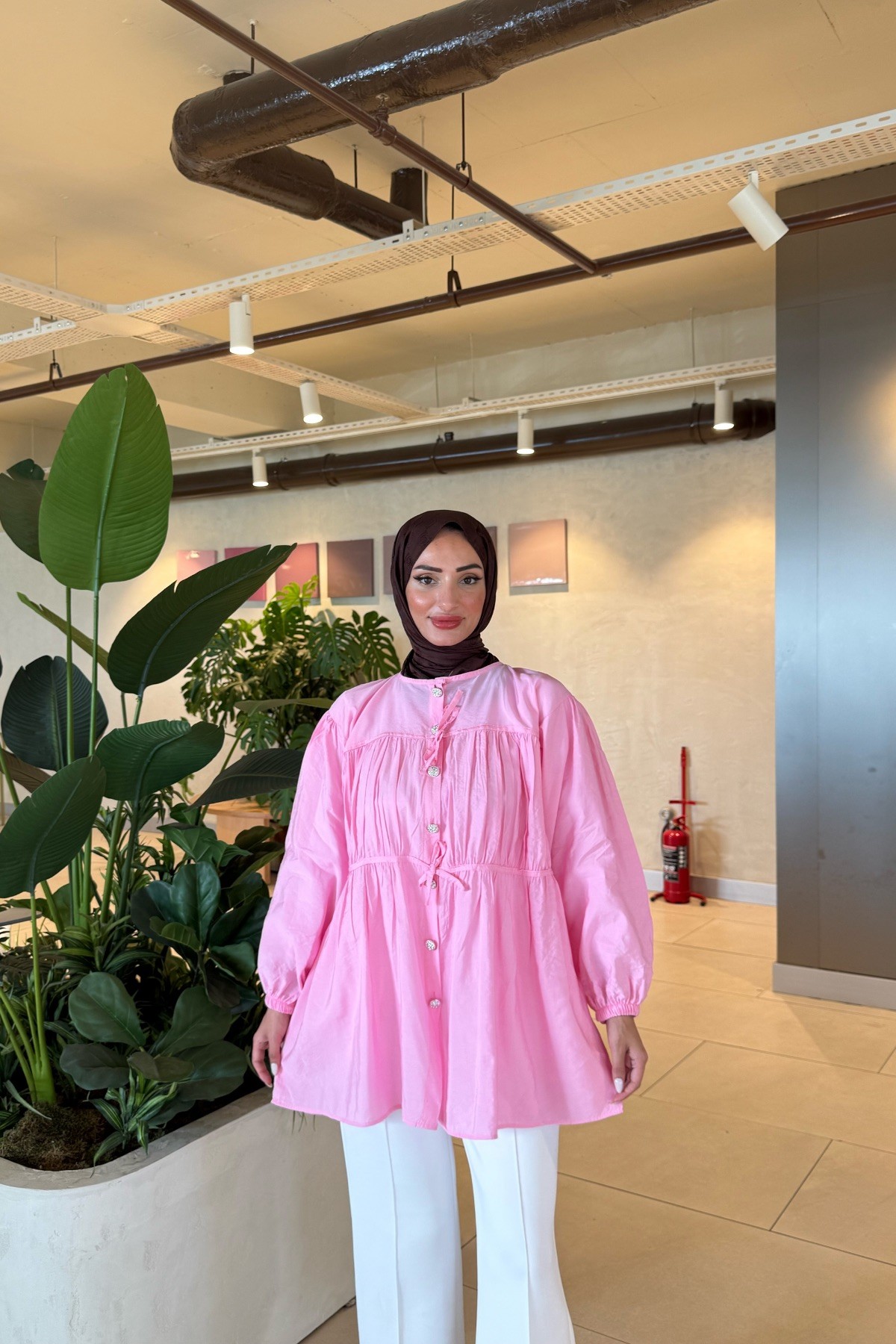 Şila Tunik -Pembe