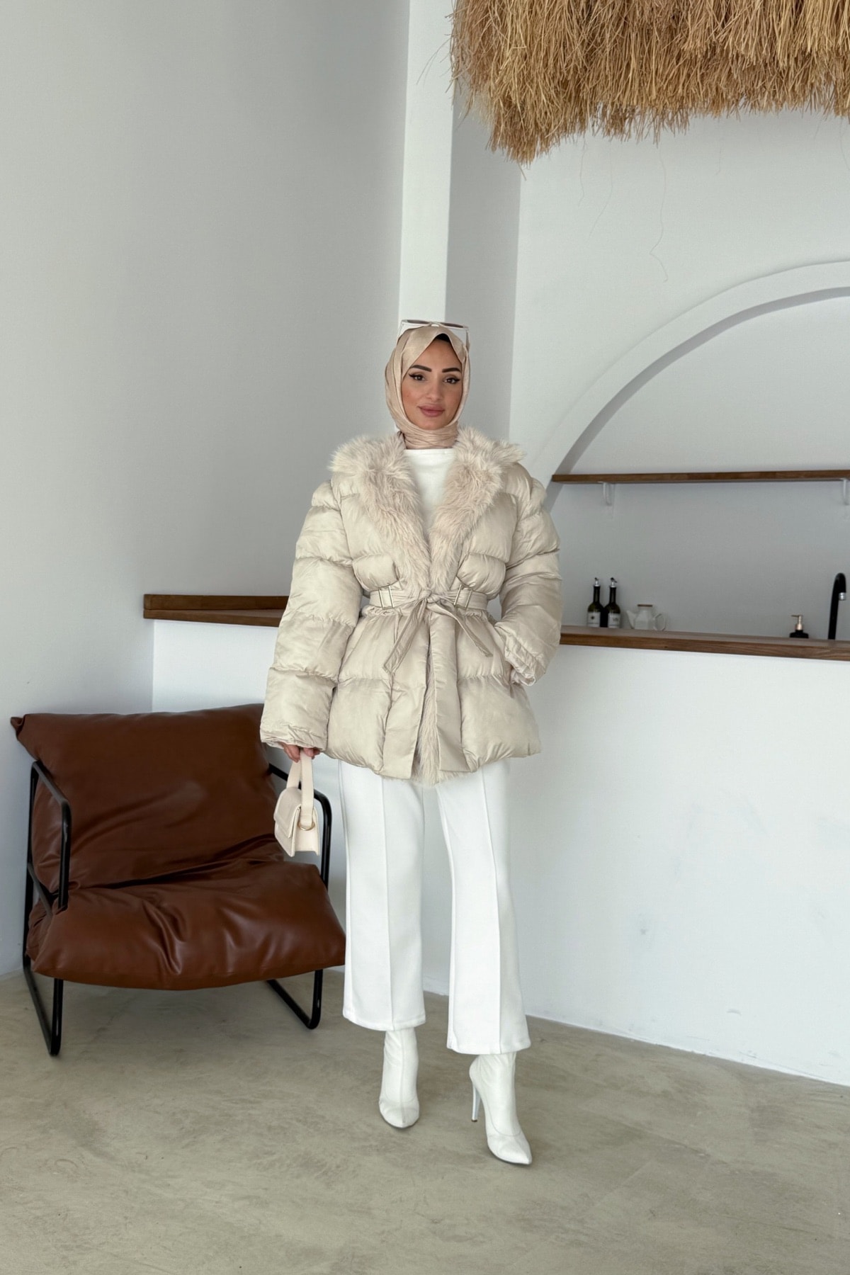 Lolita Şişme Mont | Bej
