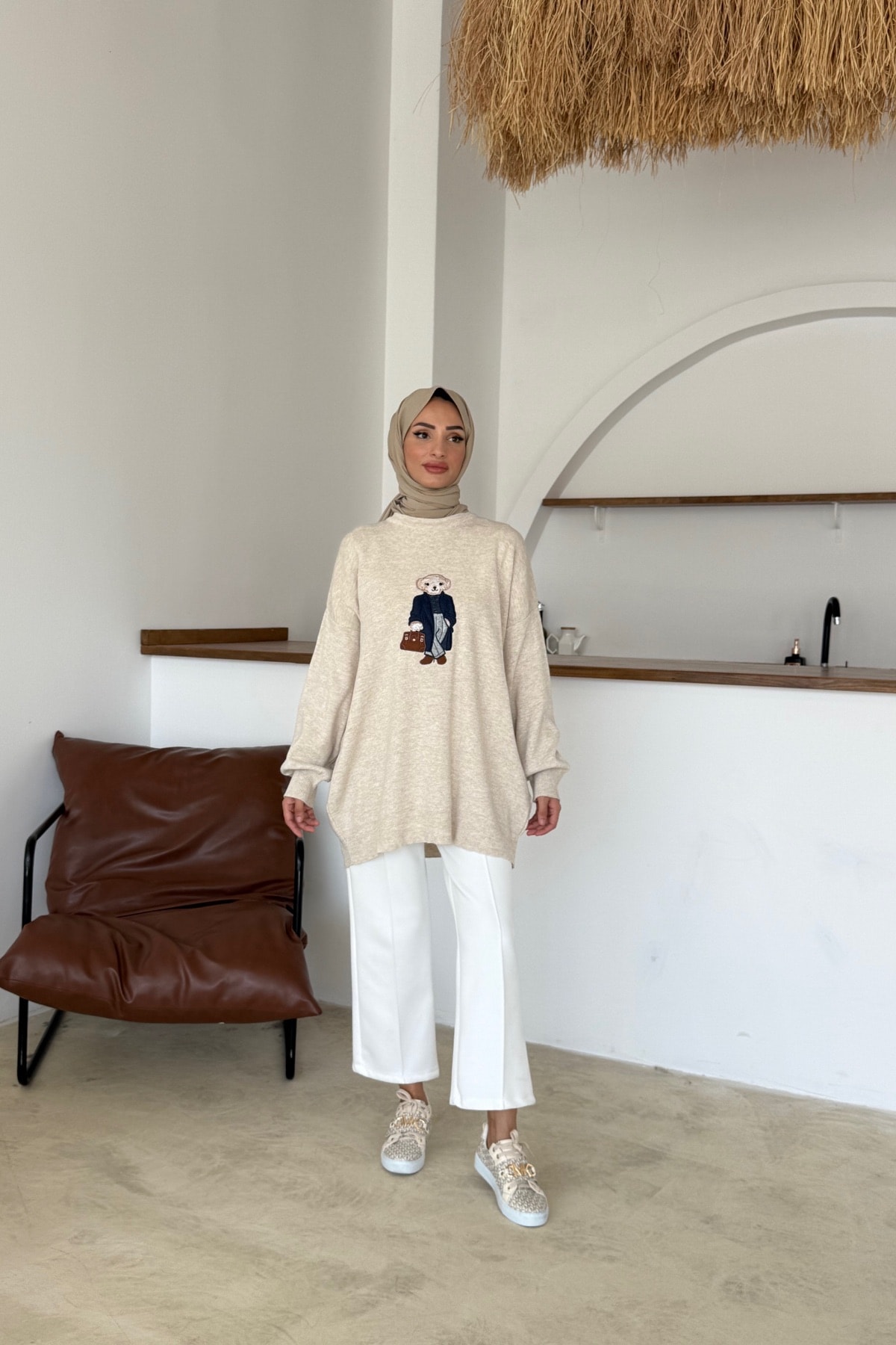 Nihle Triko Tunik | Bej