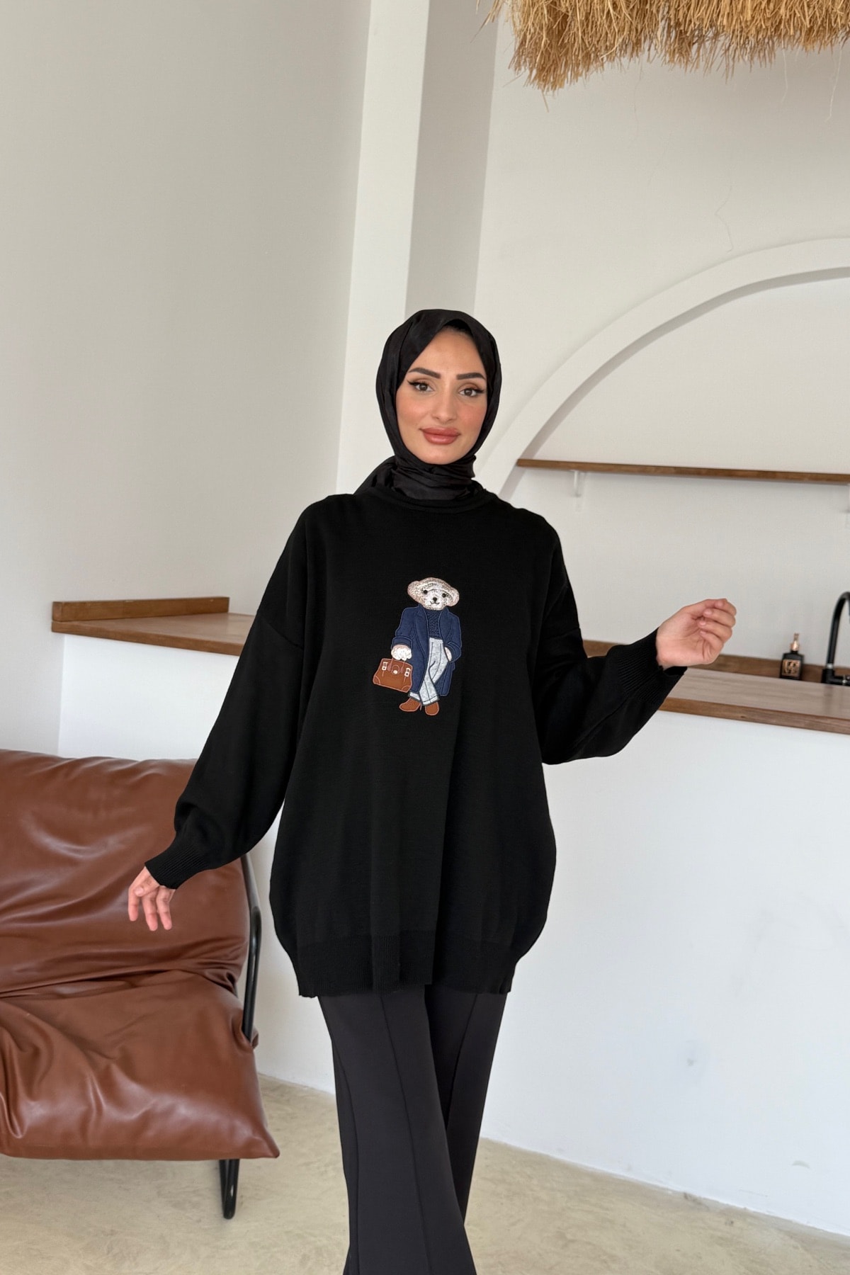Nihle Triko Tunik | Siyah