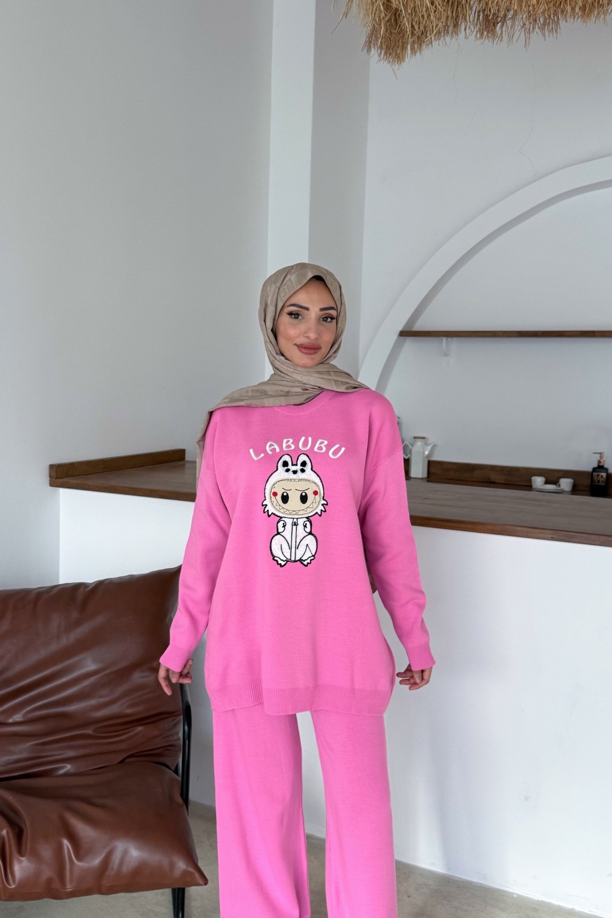Labubu Triko Takım | Pembe