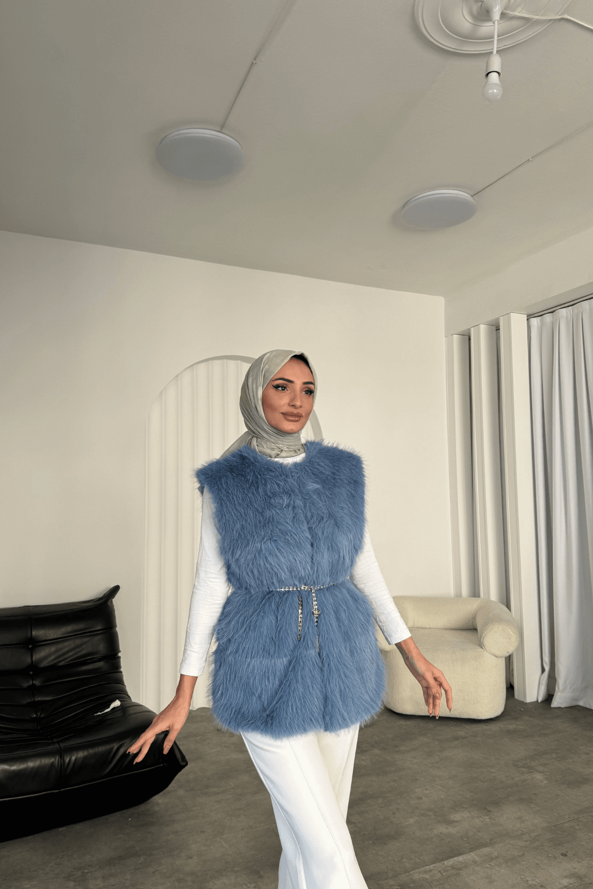 Sis Premium Astarlı Kürk Yelek