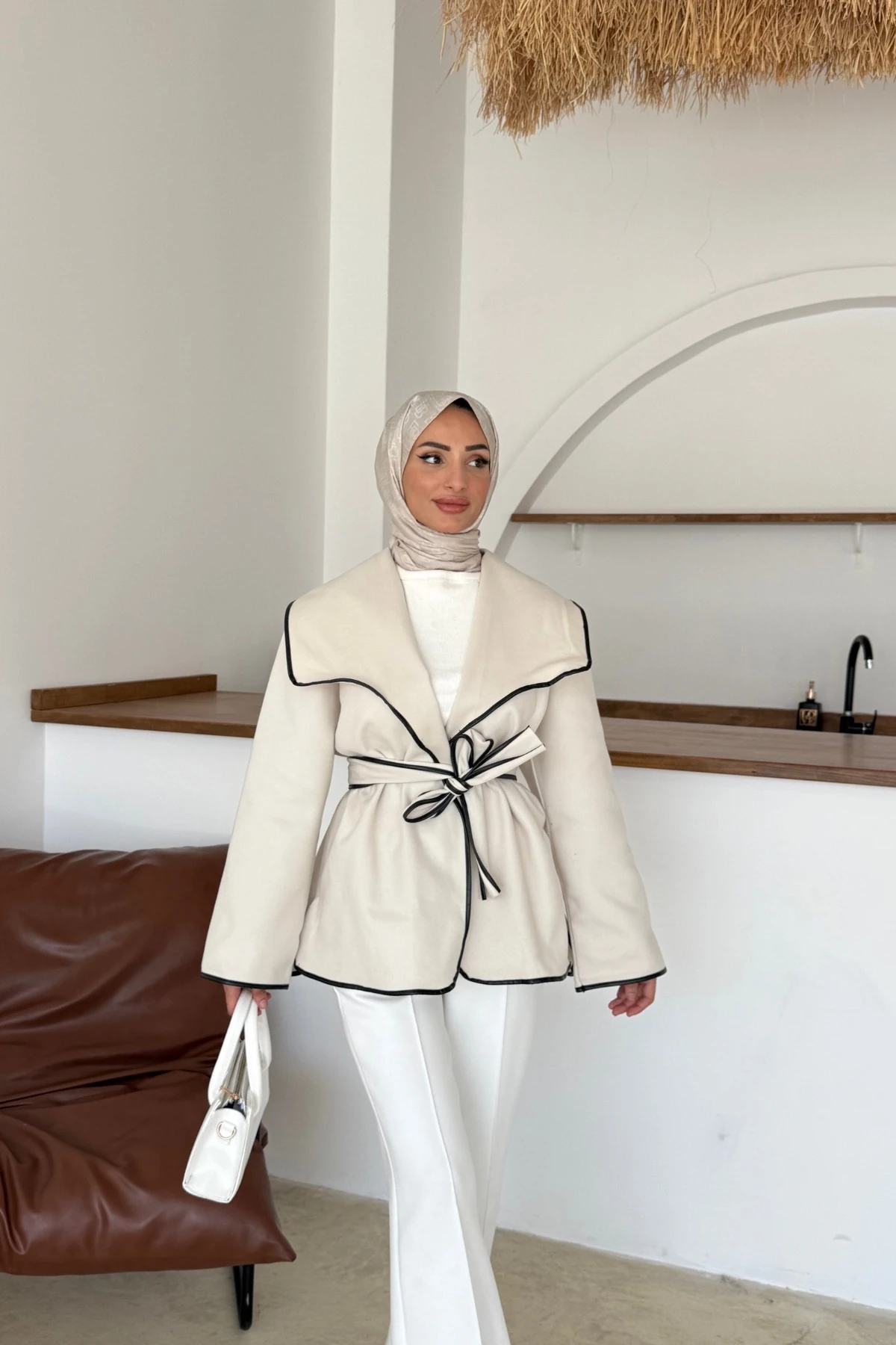 Hece Ceket | Bej