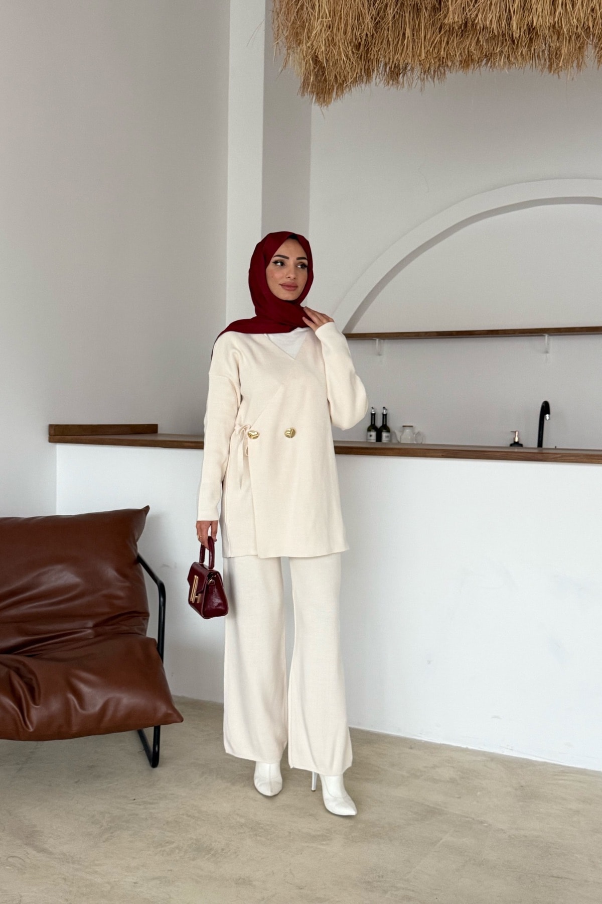 Mabel Triko Takım | Krem