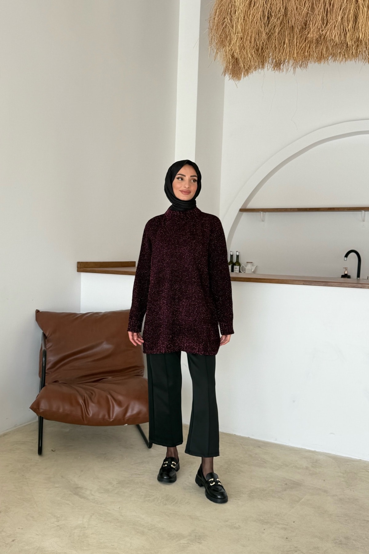 Liza Simli Tunik | Mürdüm