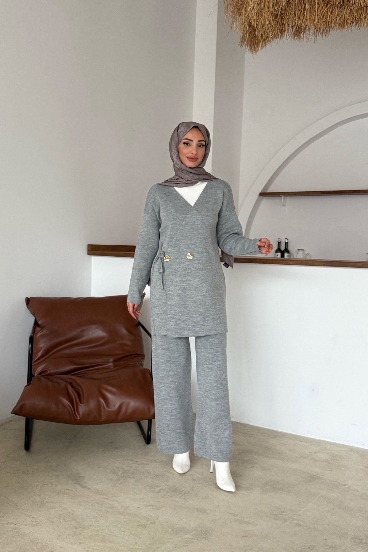 Mabel Triko Takı. | Gri