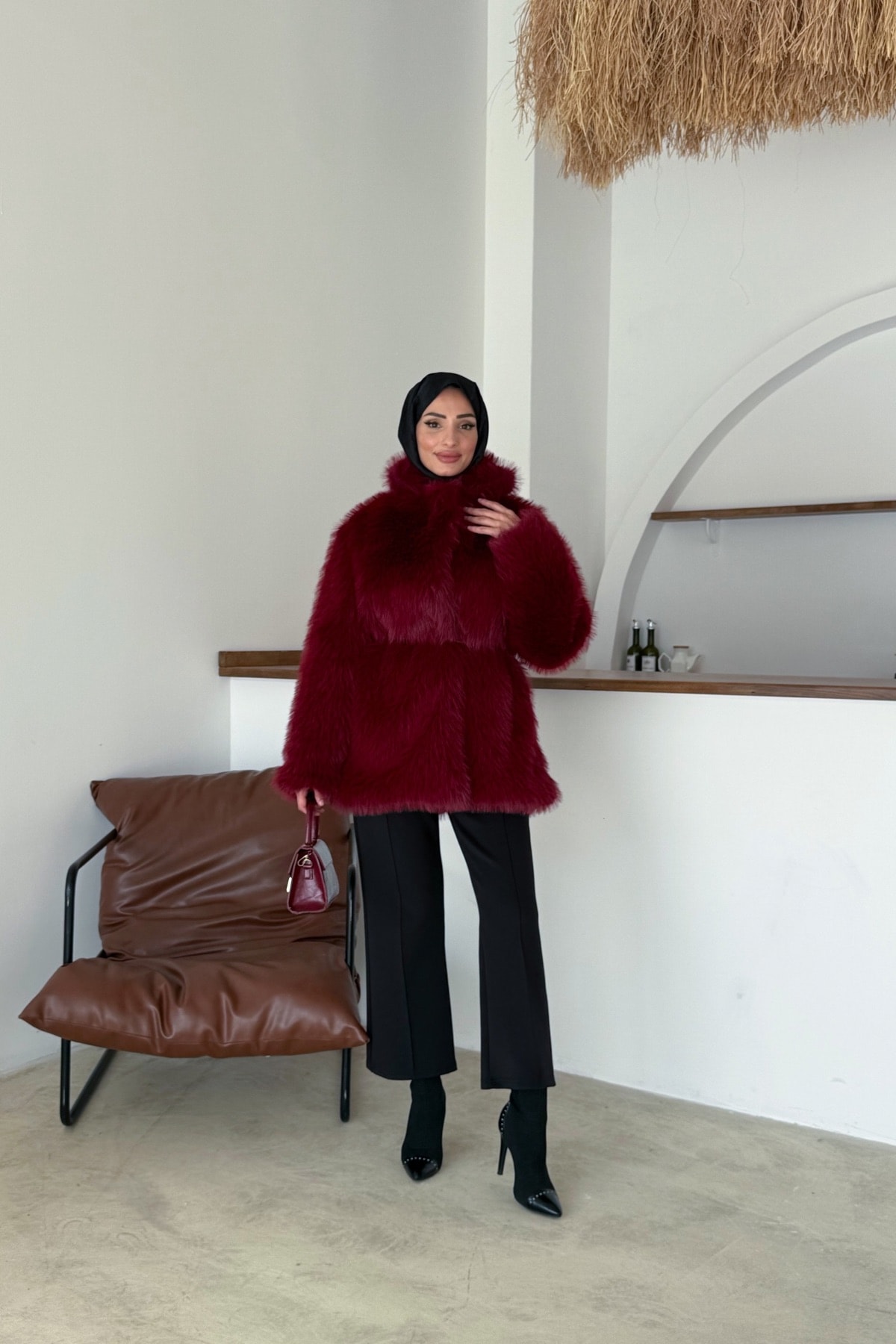 Mue Premium Kürk | Bordo