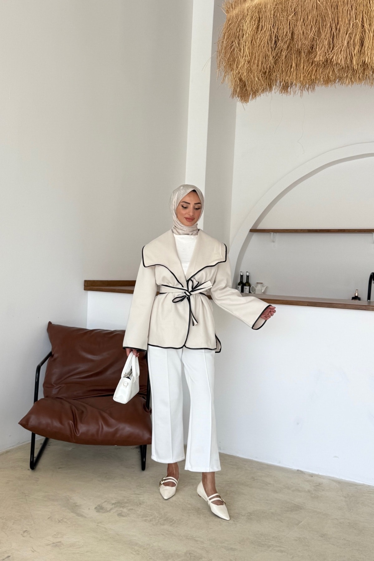 Hece Ceket | Bej