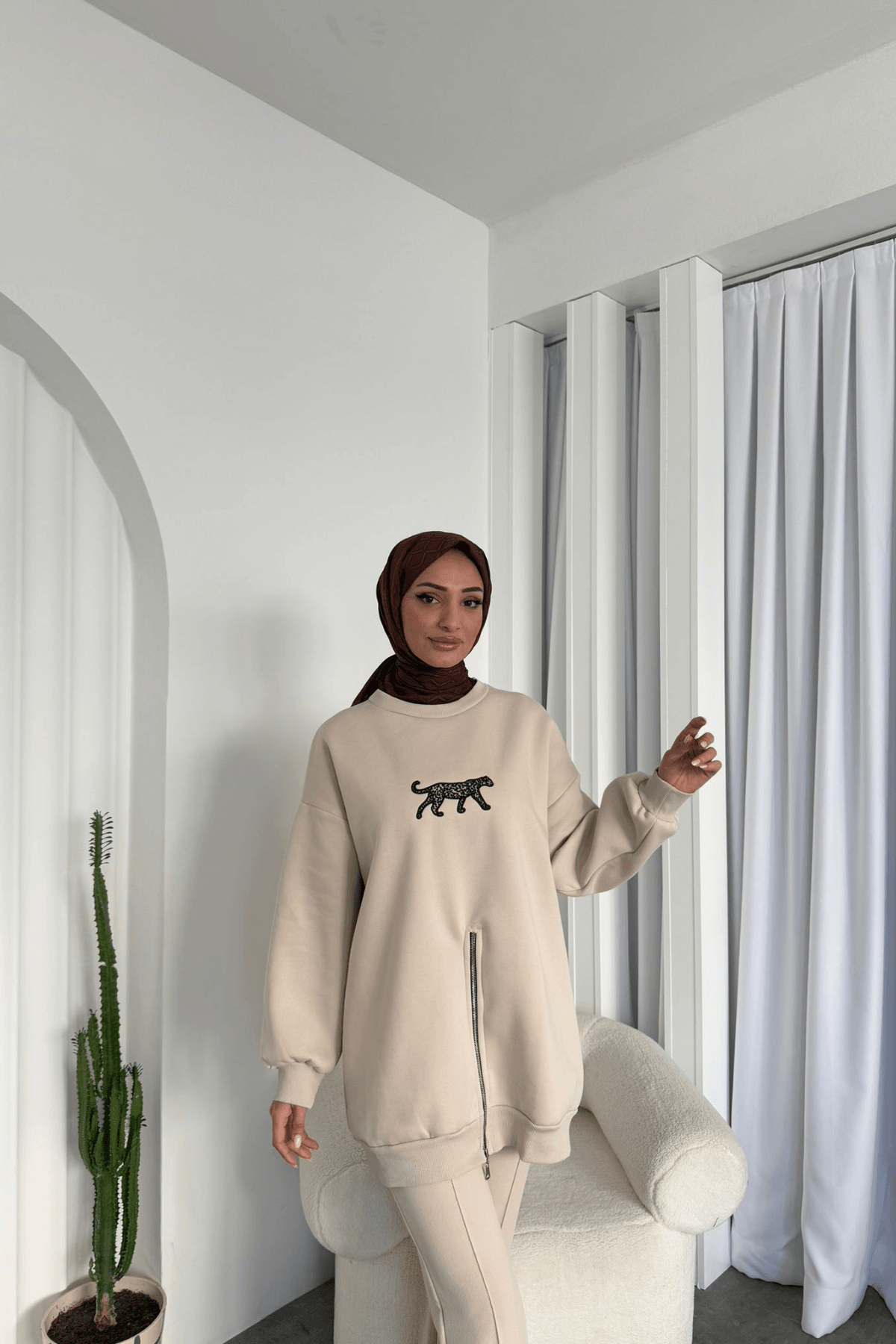 Büşra Sweat Bej
