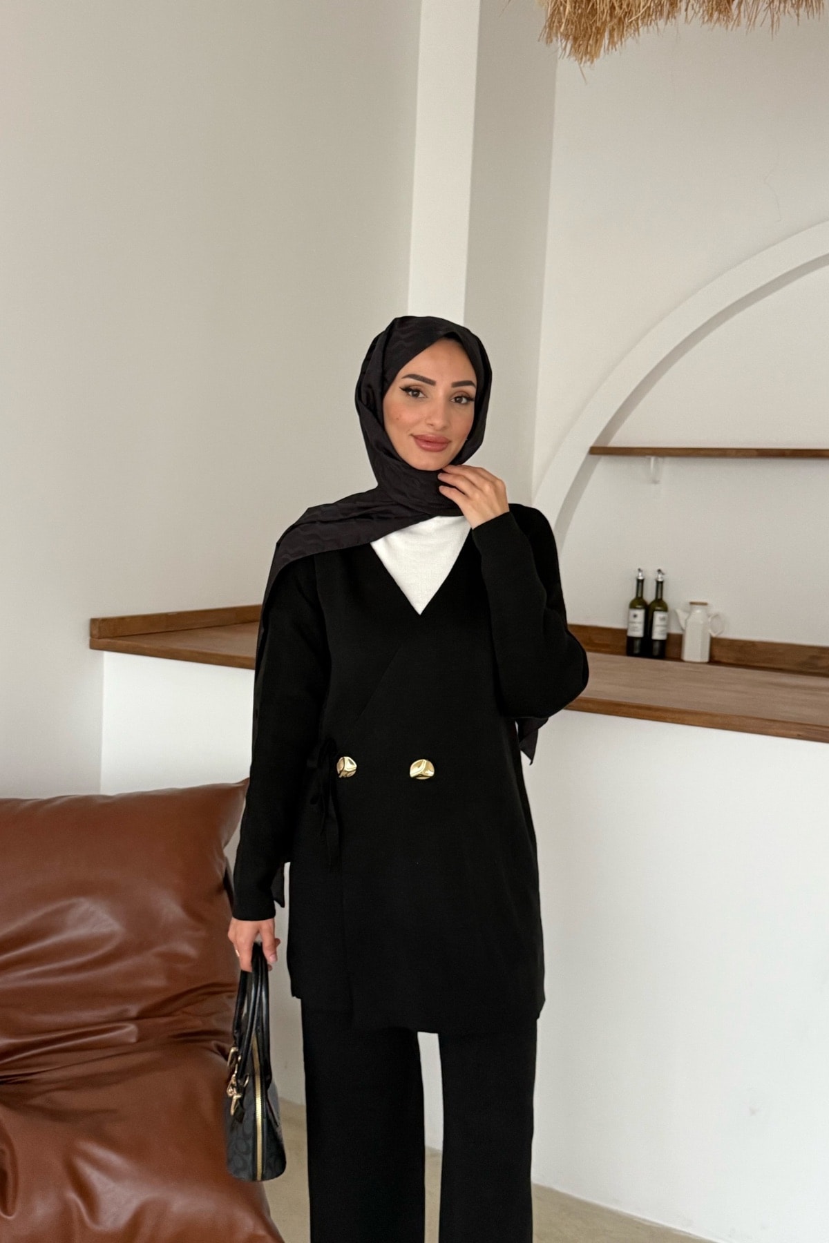 Mabel Triko Takım | Siyah