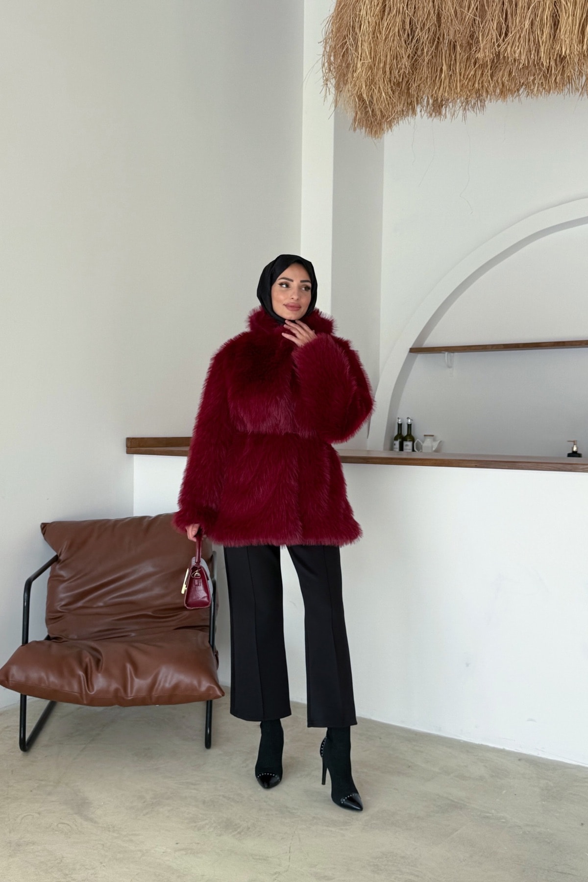 Mue Premium Kürk | Bordo