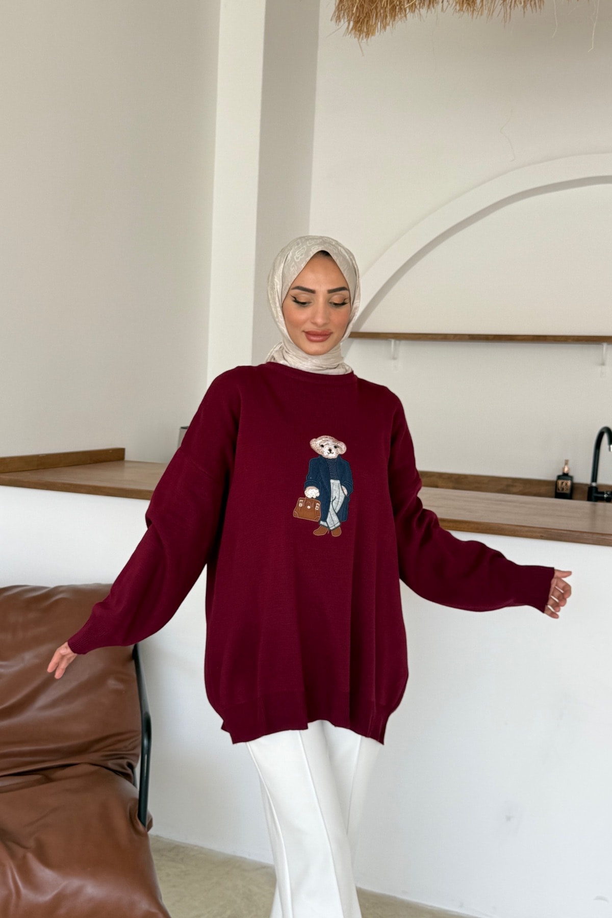 Nihle Triko Tunik | Bordo