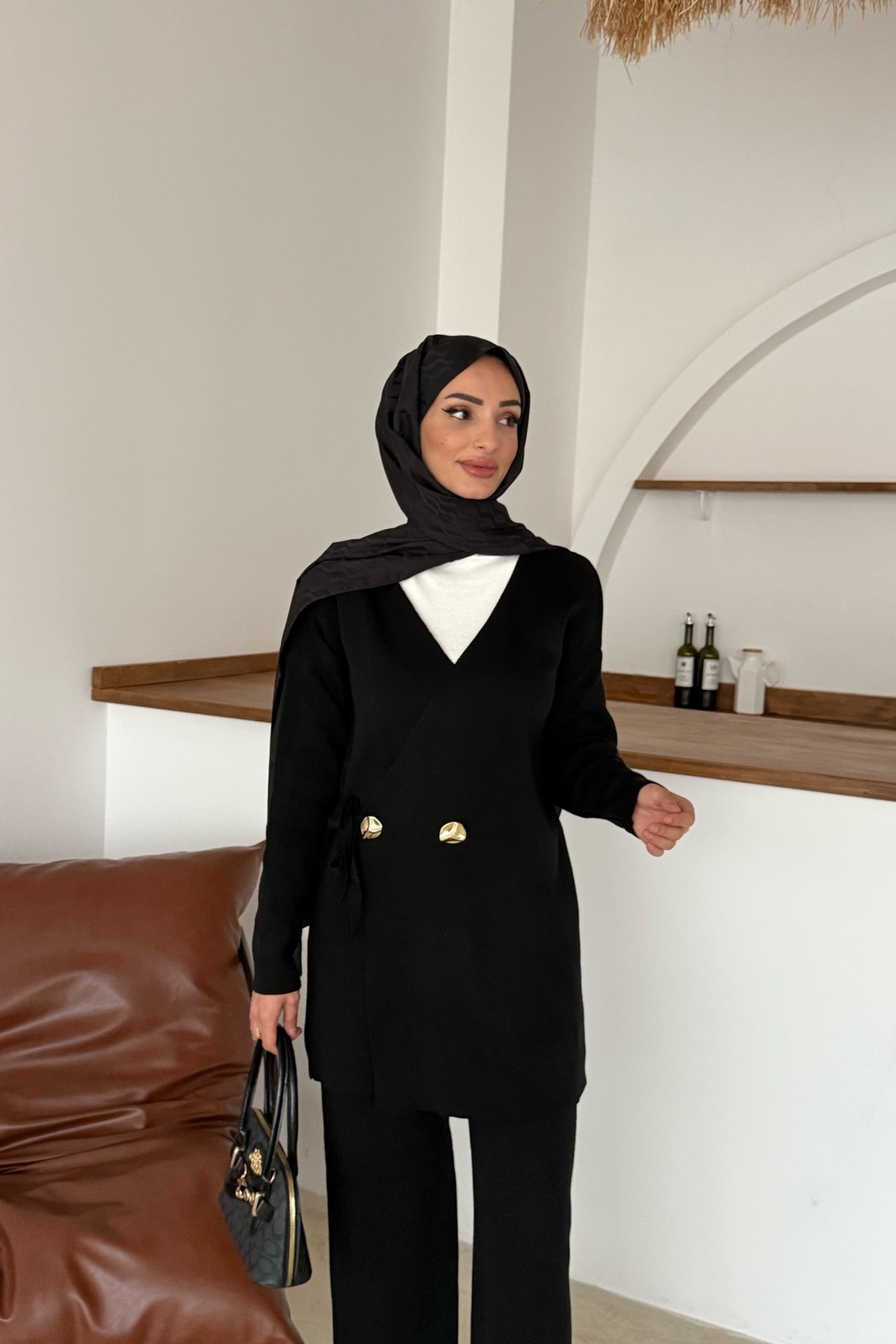 Mabel Triko Takım | Siyah