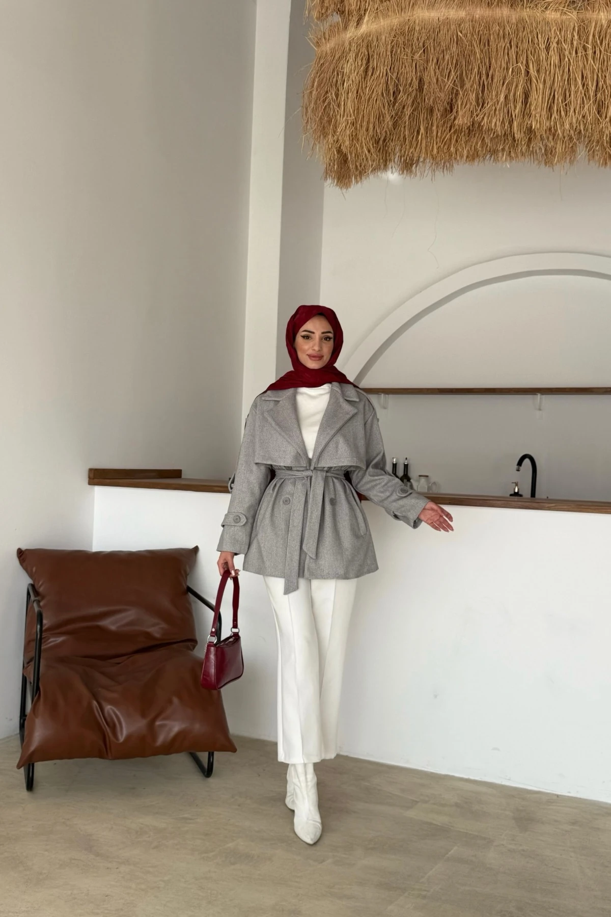 Aktan Kaşe Ceket | Gri