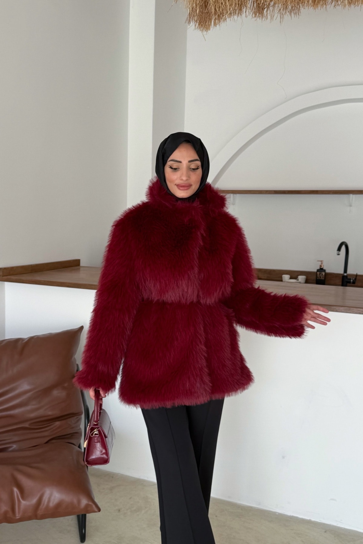 Mue Premium Kürk | Bordo
