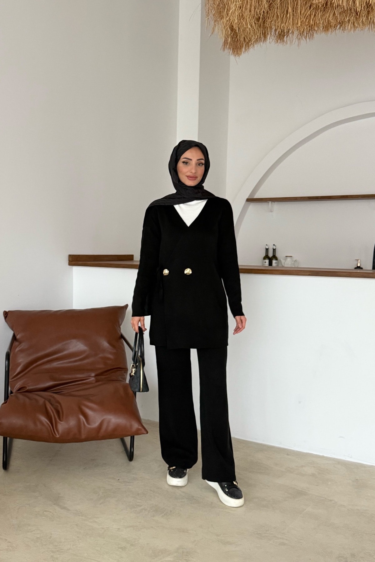 Mabel Triko Takım | Siyah