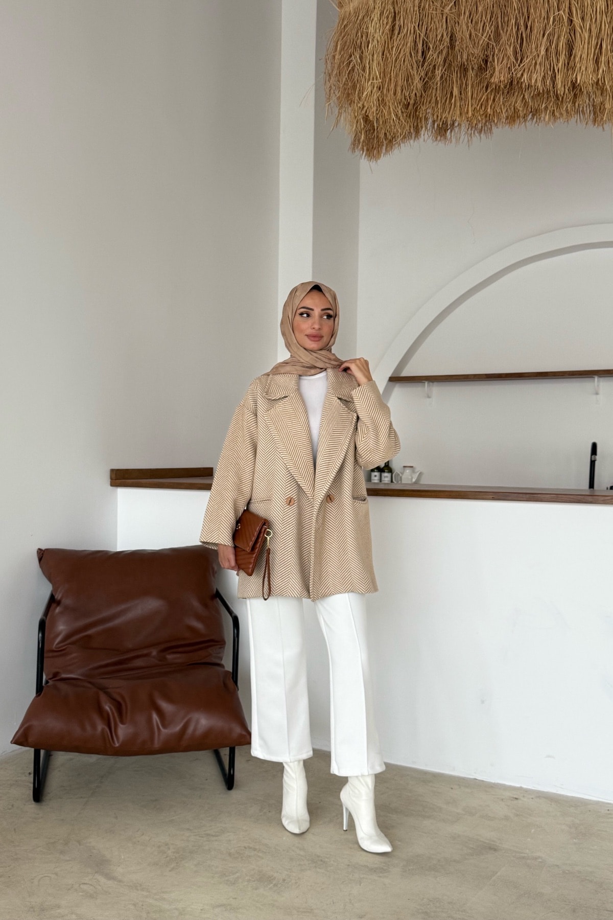 Stella Kaşe Ceket | Camel
