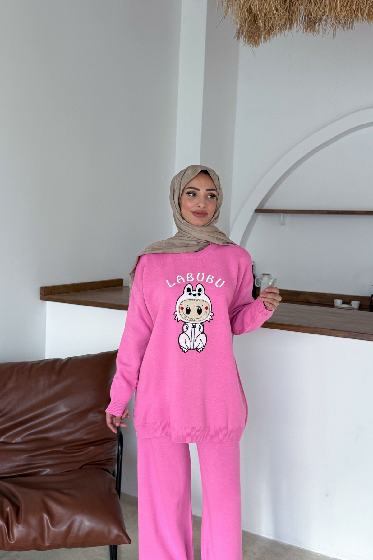 Labubu Triko Takım | Pembe