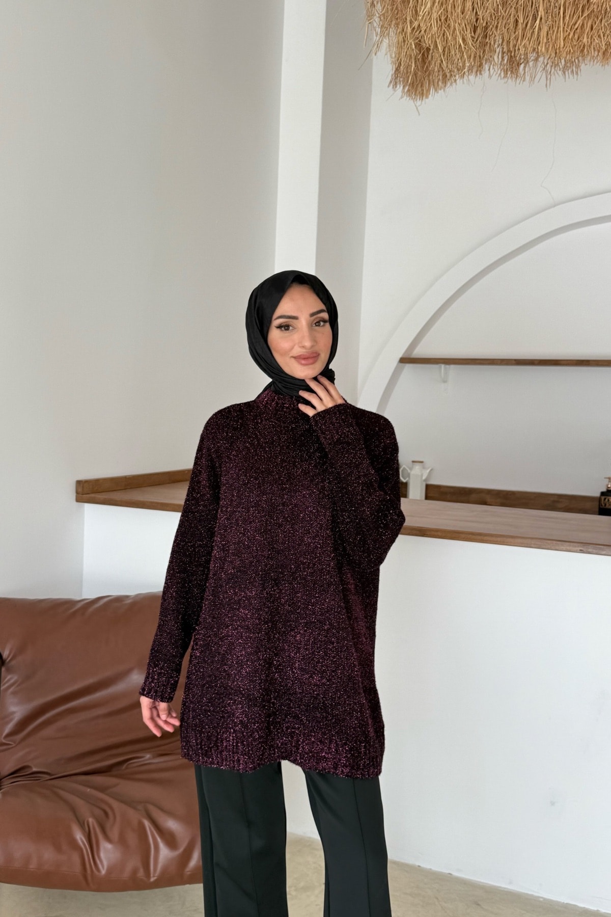 Liza Simli Tunik | Mürdüm