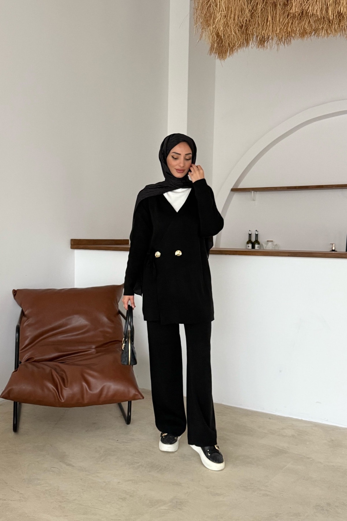 Mabel Triko Takım | Siyah