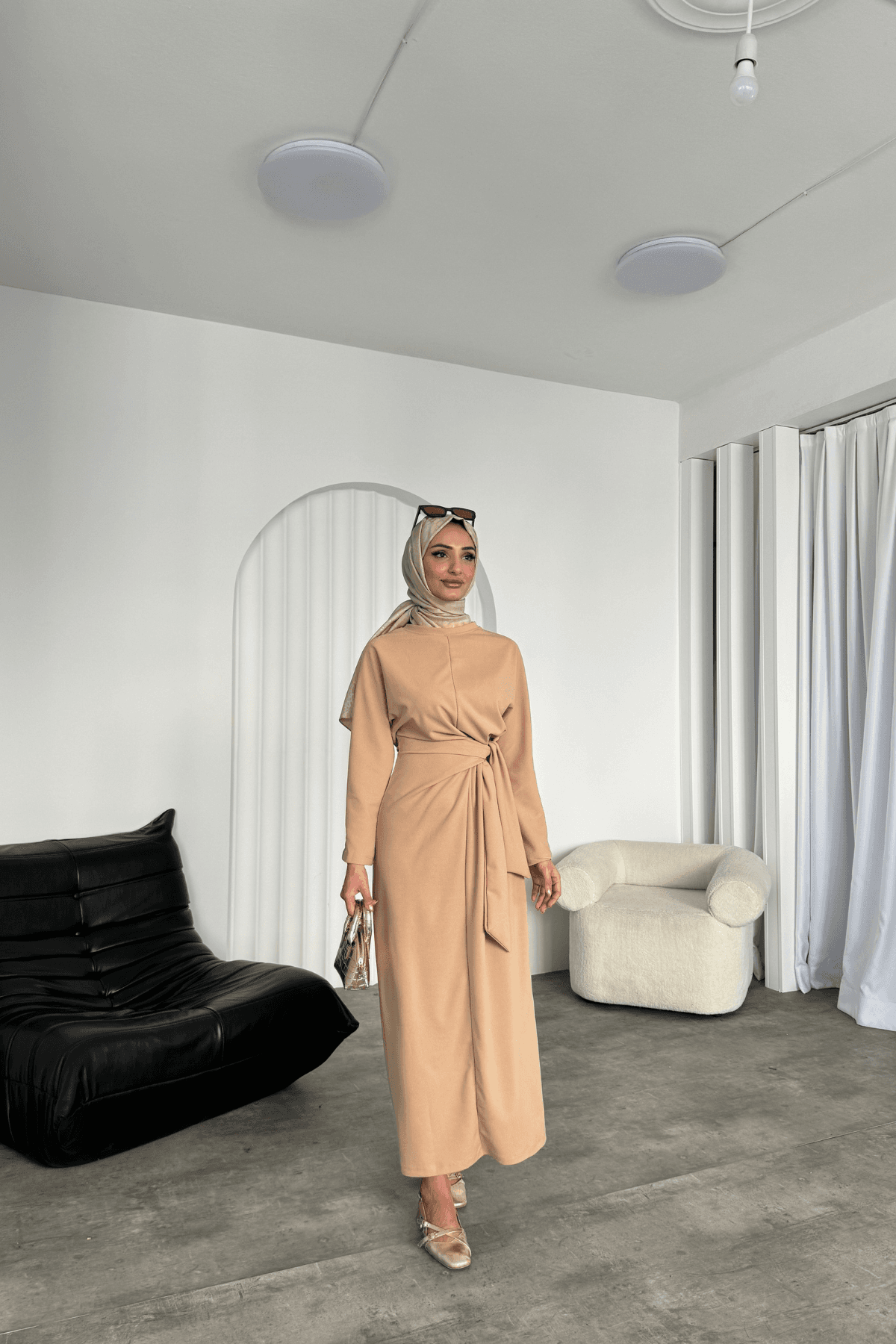 Linya Krep Elbise