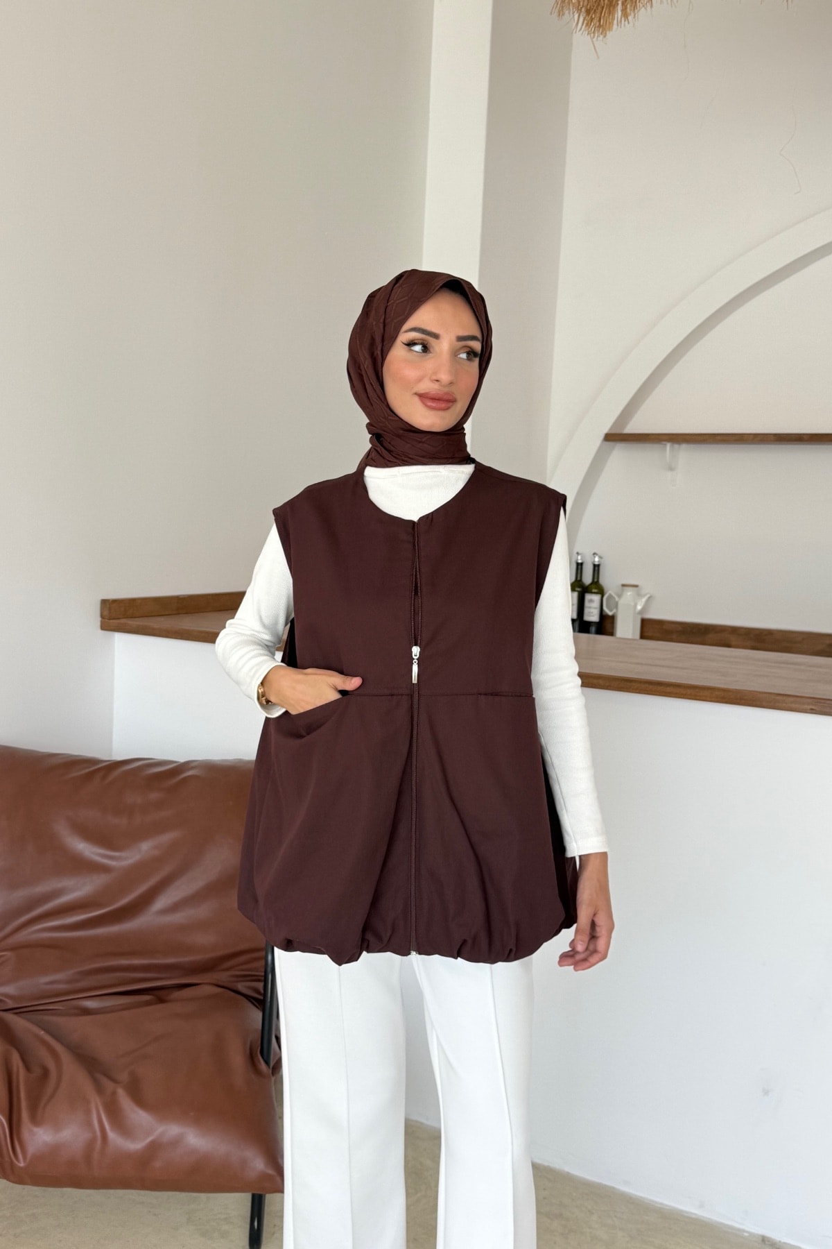 Karme Yelek | Kahve