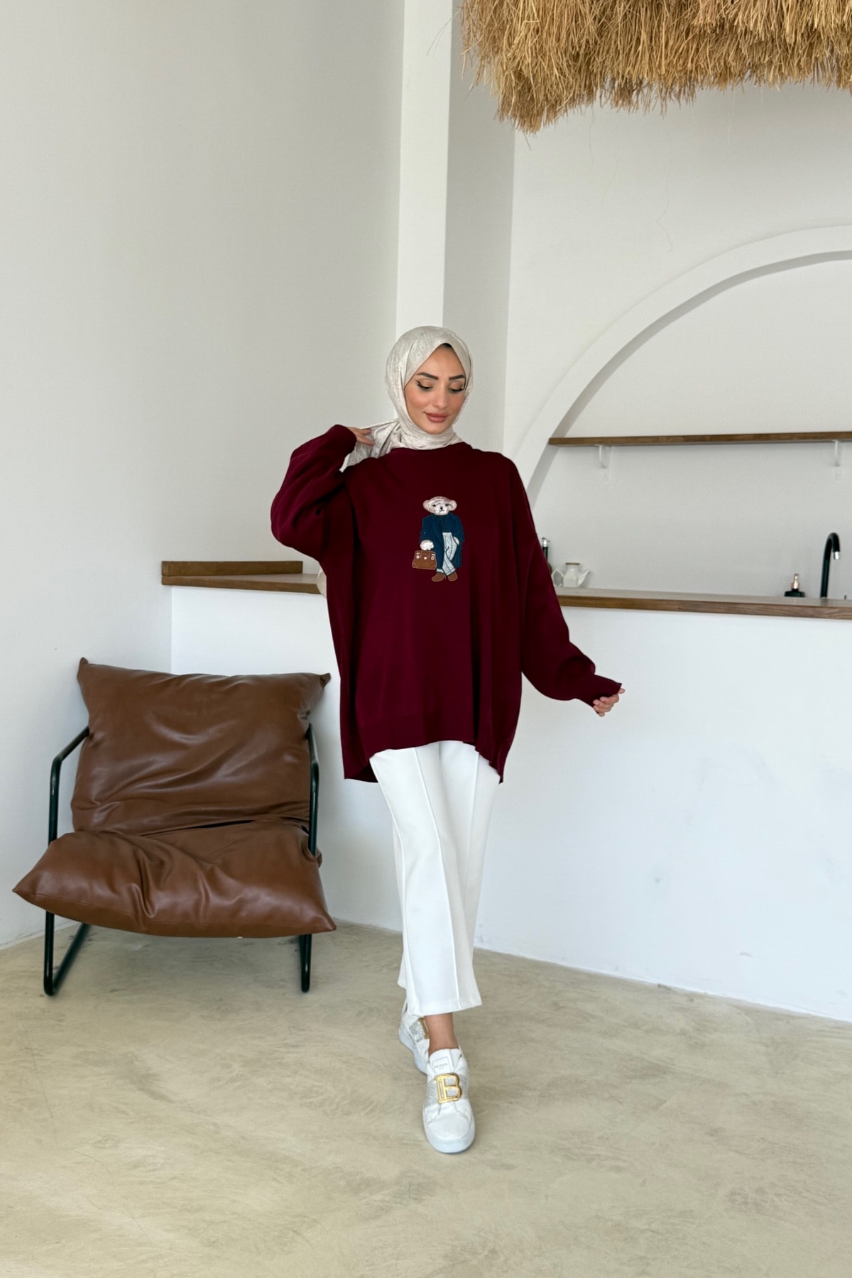 Nihle Triko Tunik | Bordo