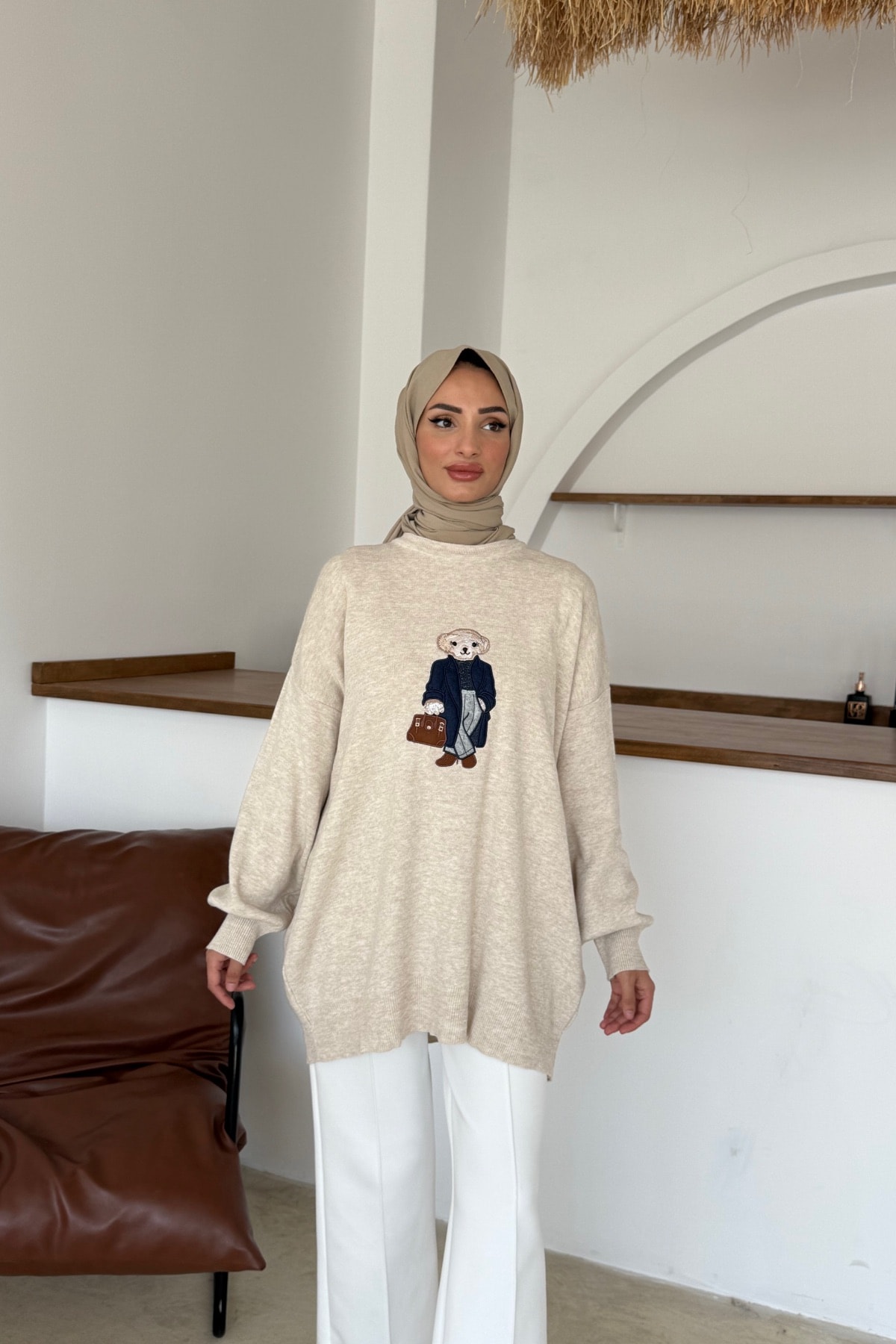 Nihle Triko Tunik | Bej