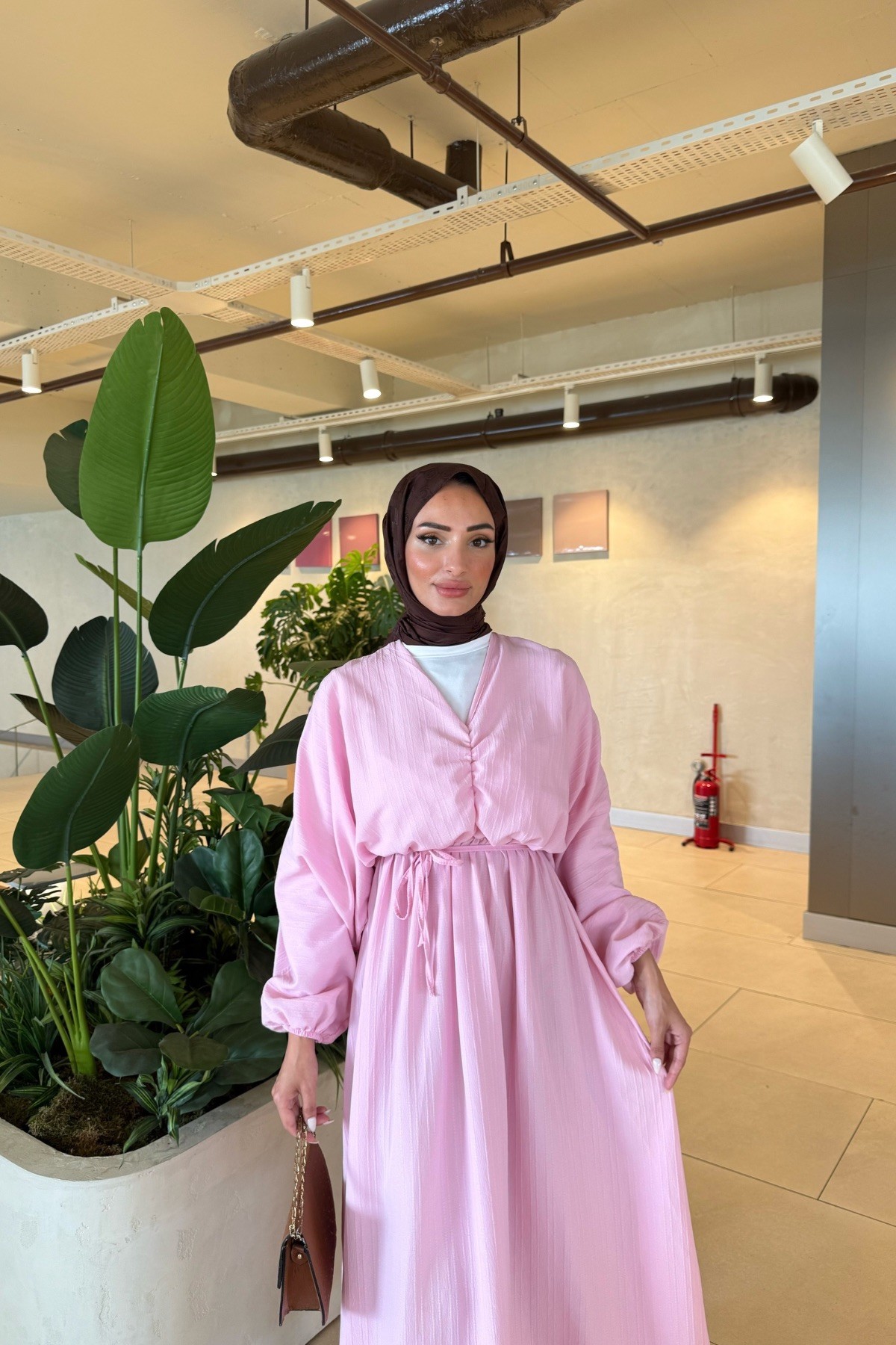 Sara Elbise -Pembe