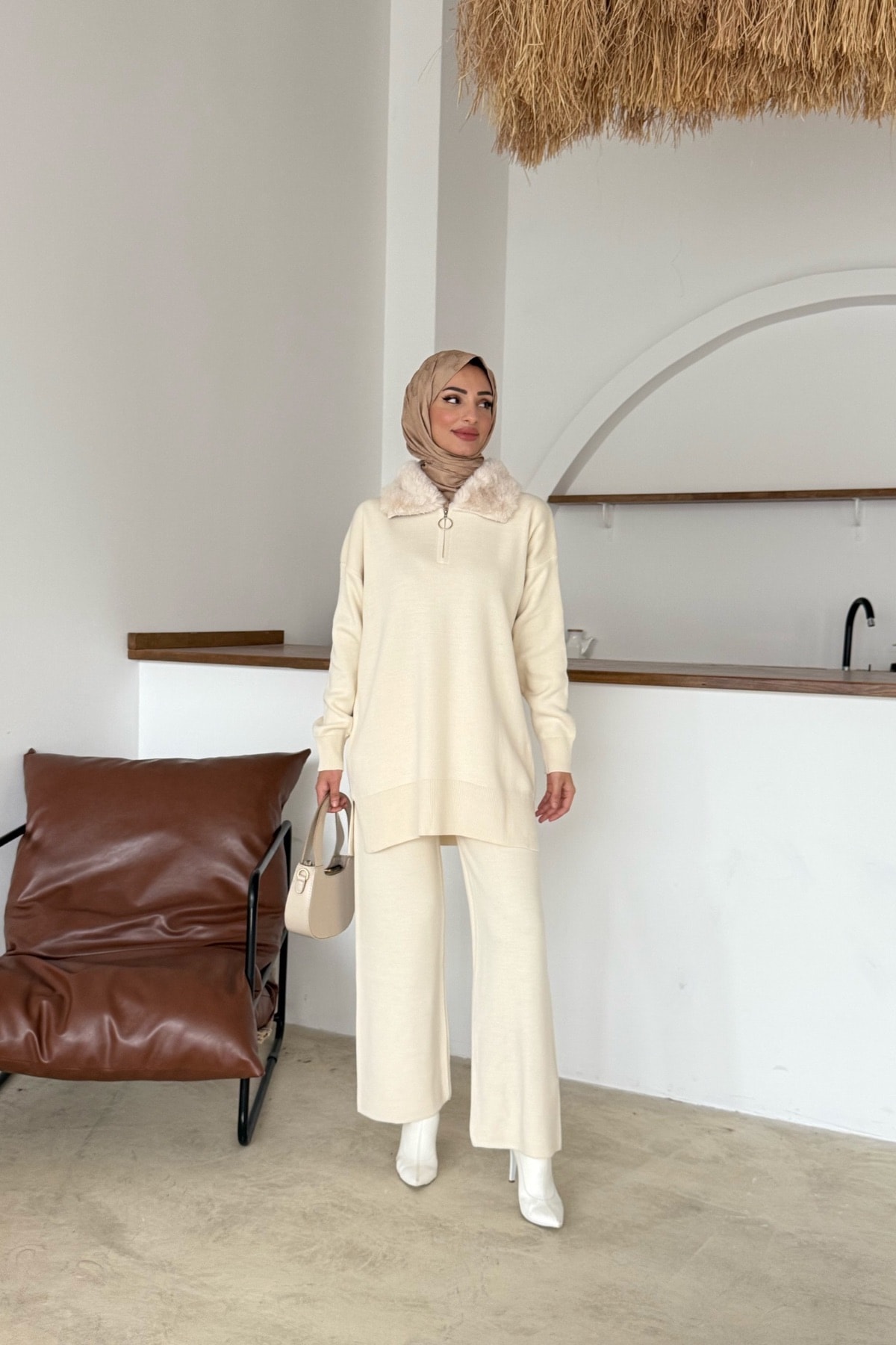 Puffy Triko Takım | Bej
