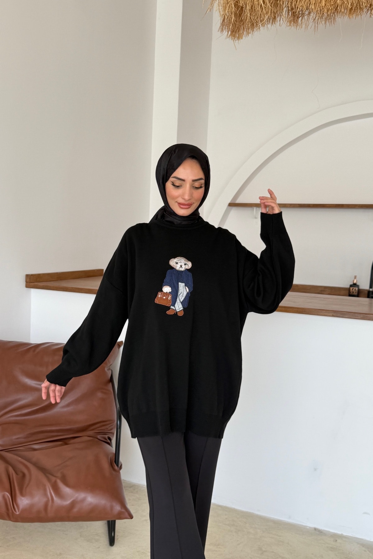 Nihle Triko Tunik | Siyah